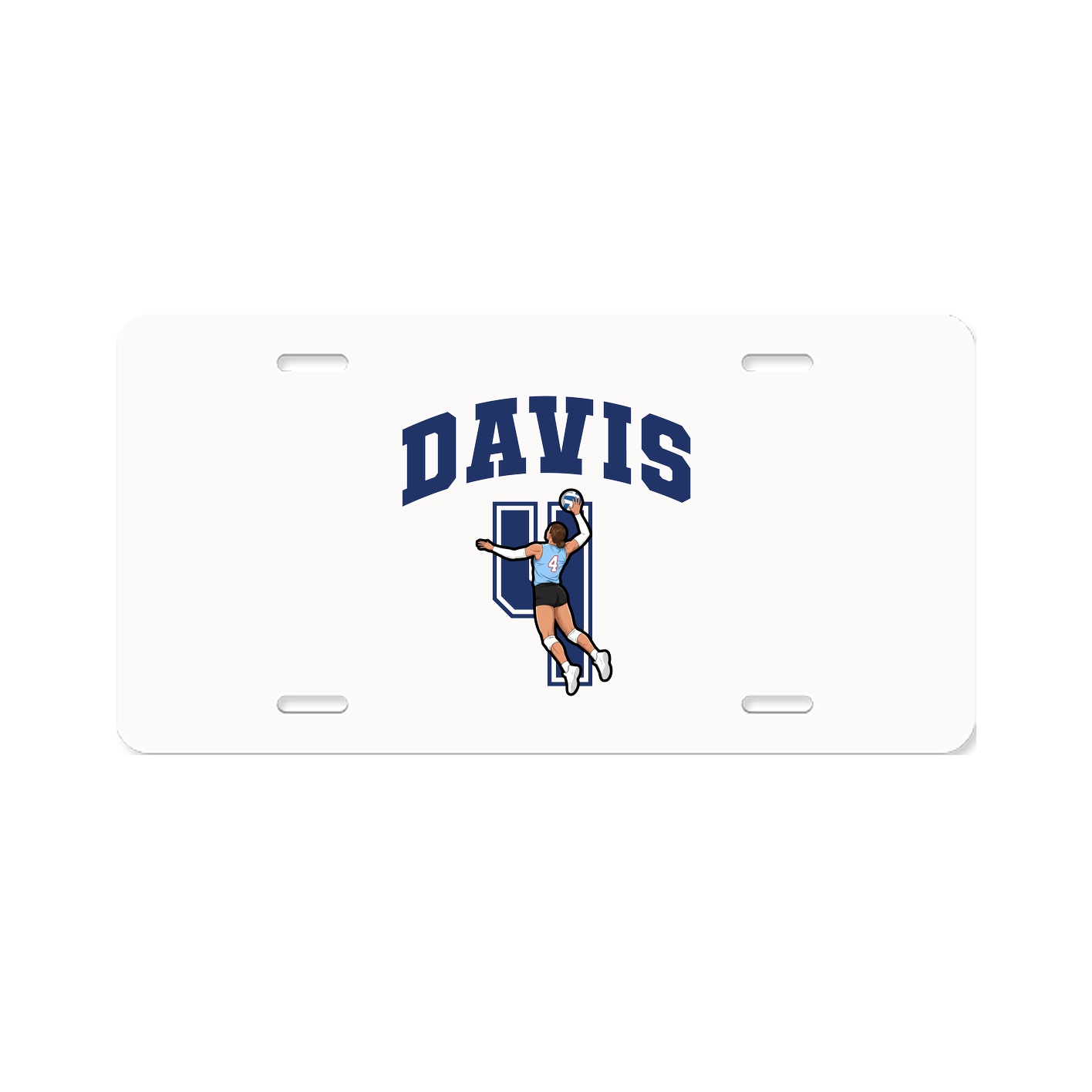License Plate — Number in Classic