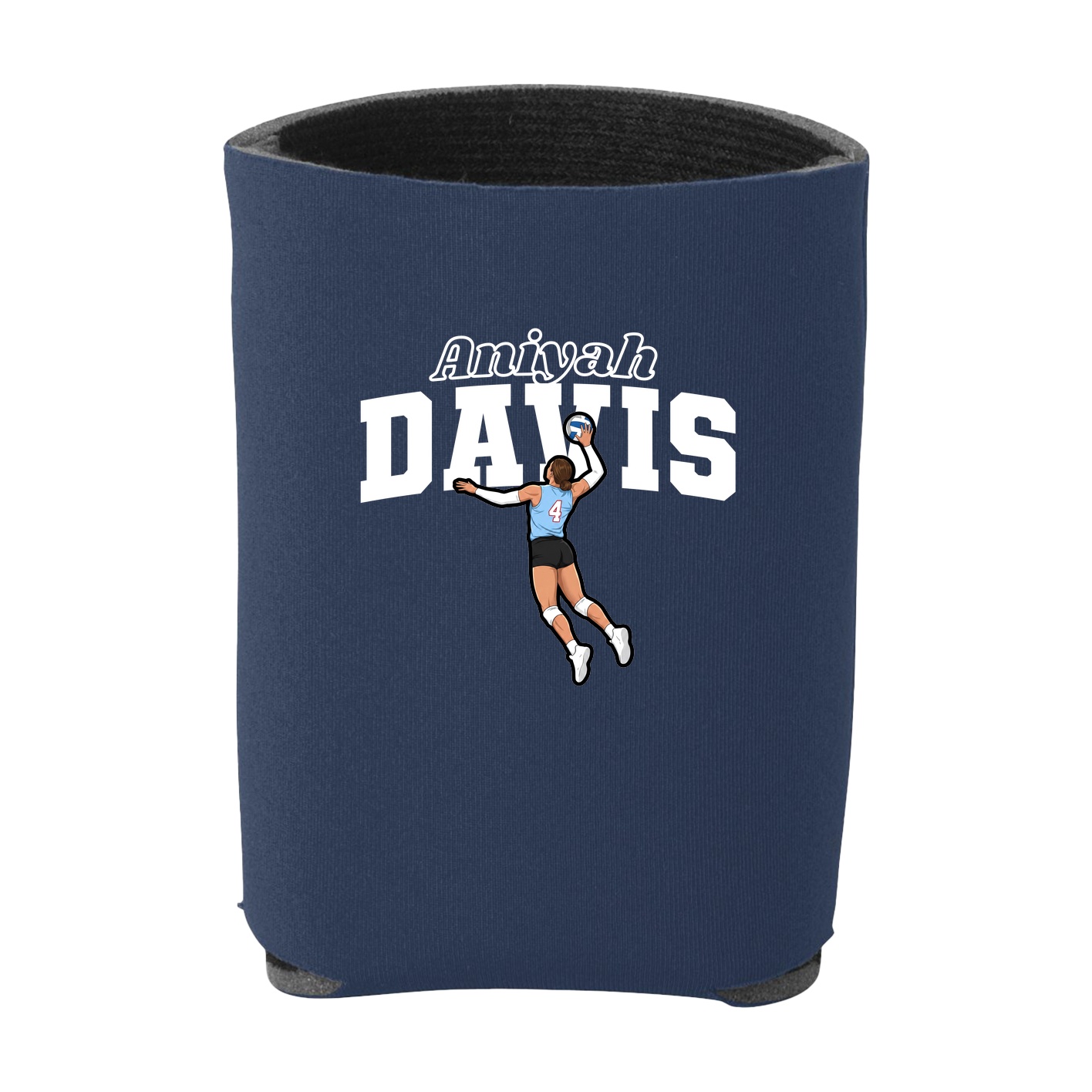 Can Holder — Name Arch in Navy