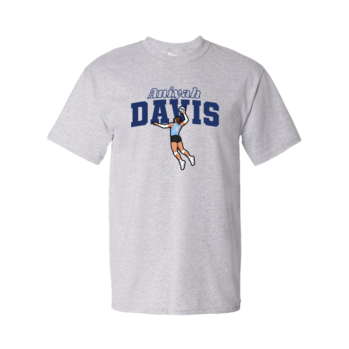 Youth Tee — Name Arch in Grey