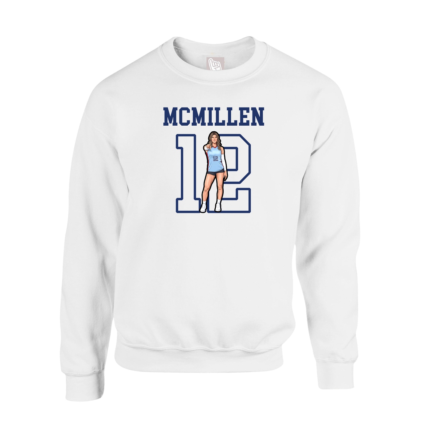 Fleece Crew — Shirsey in White