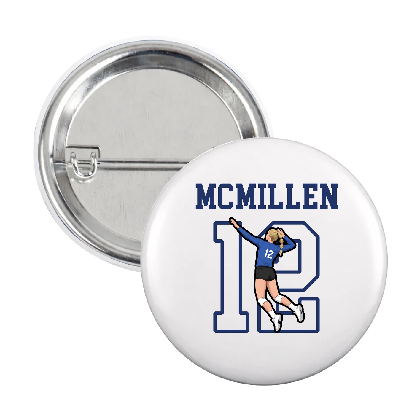 Game Day Button — Shirsey in White
