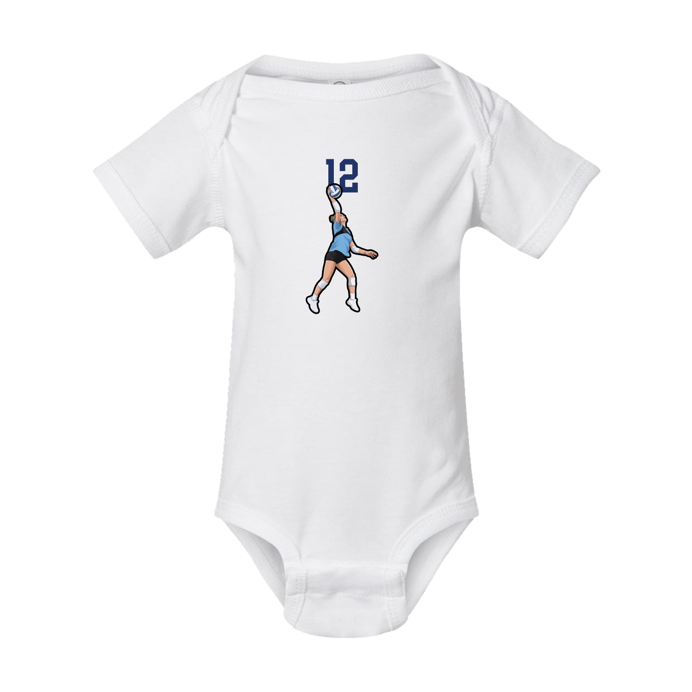 Baby Onesie — Number Top in White