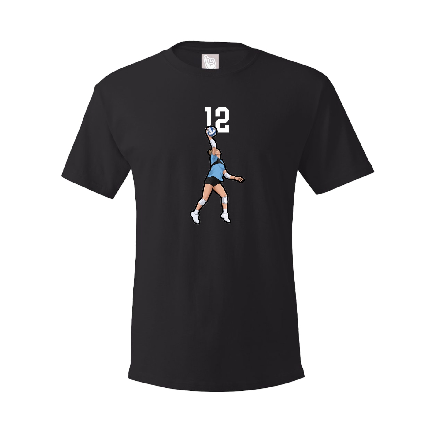 Youth Tee — Number Top in Black