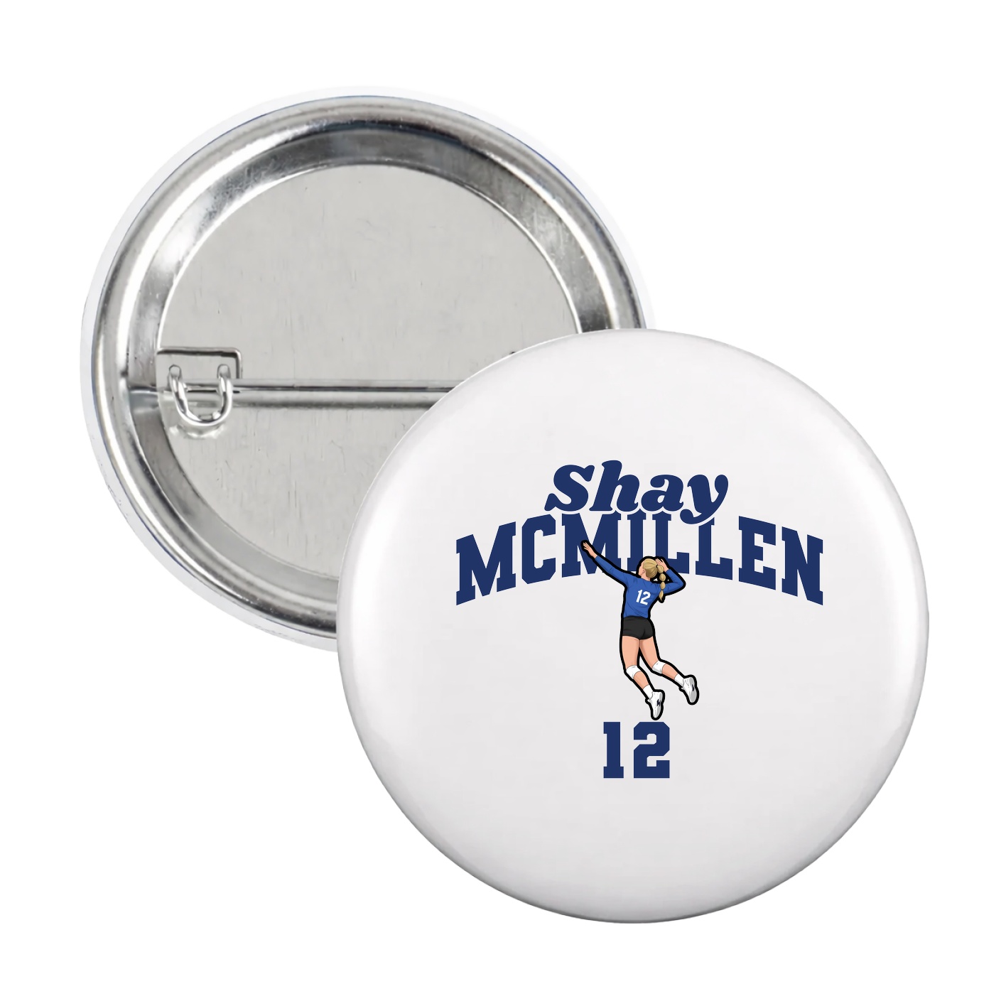 Game Day Button — Signature Arch in White
