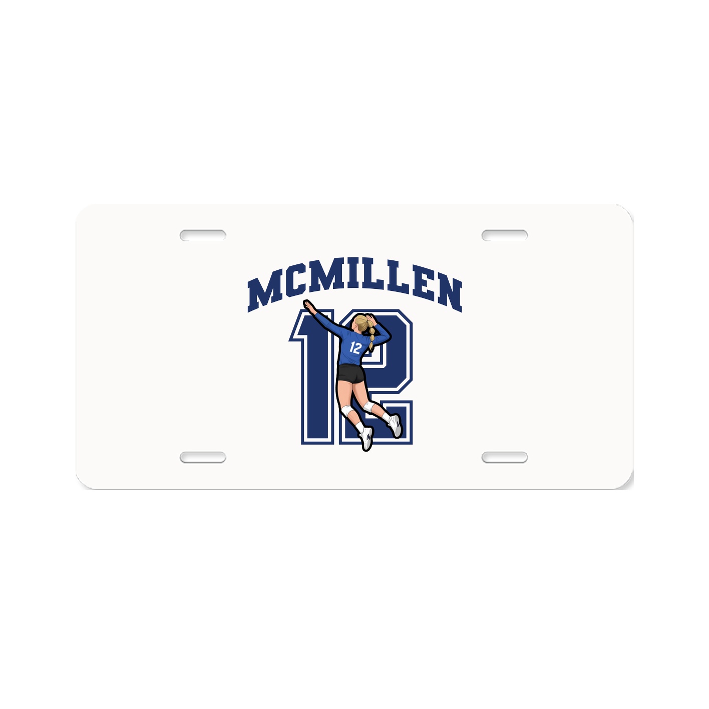 License Plate — Number in Classic