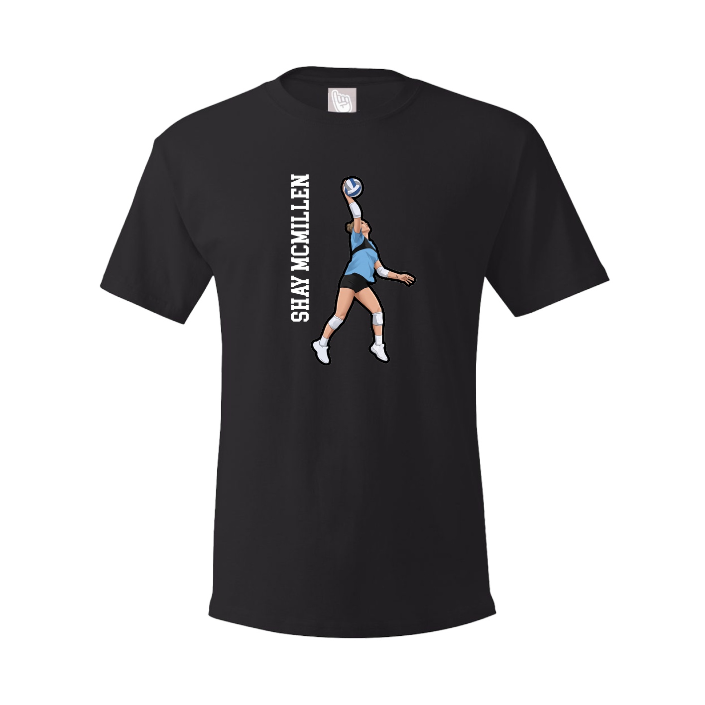 Tee — Name Vertical in Black