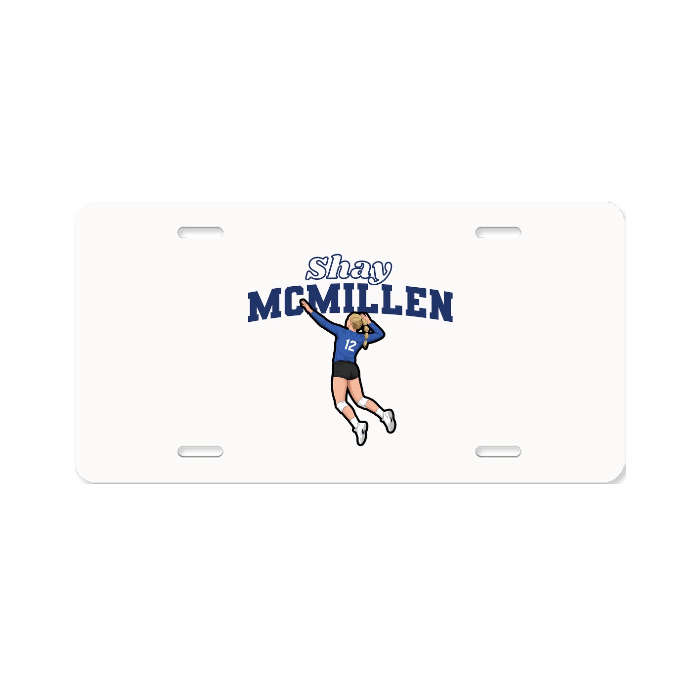 License Plate — Name Arch in Classic