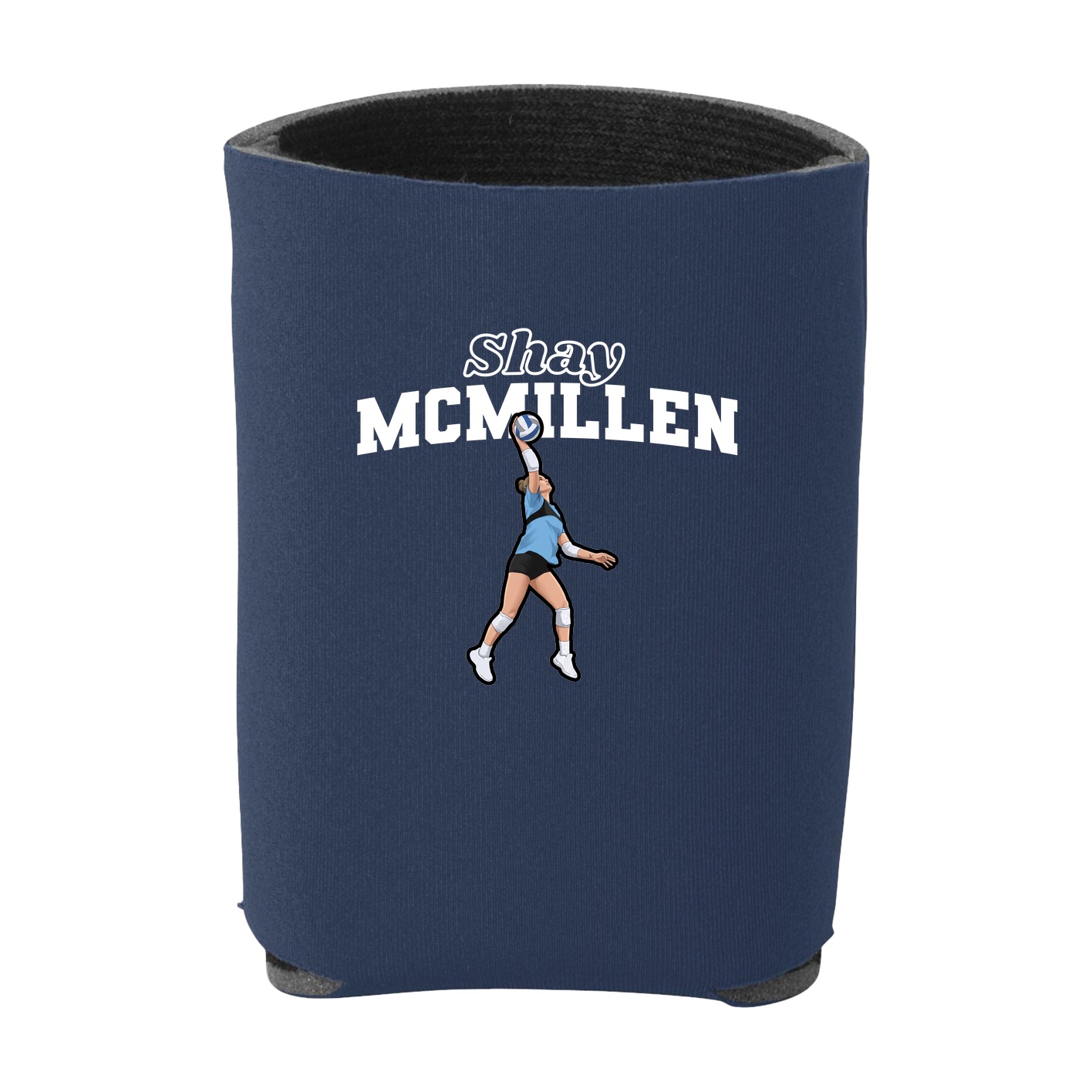 Can Holder — Name Arch in Navy