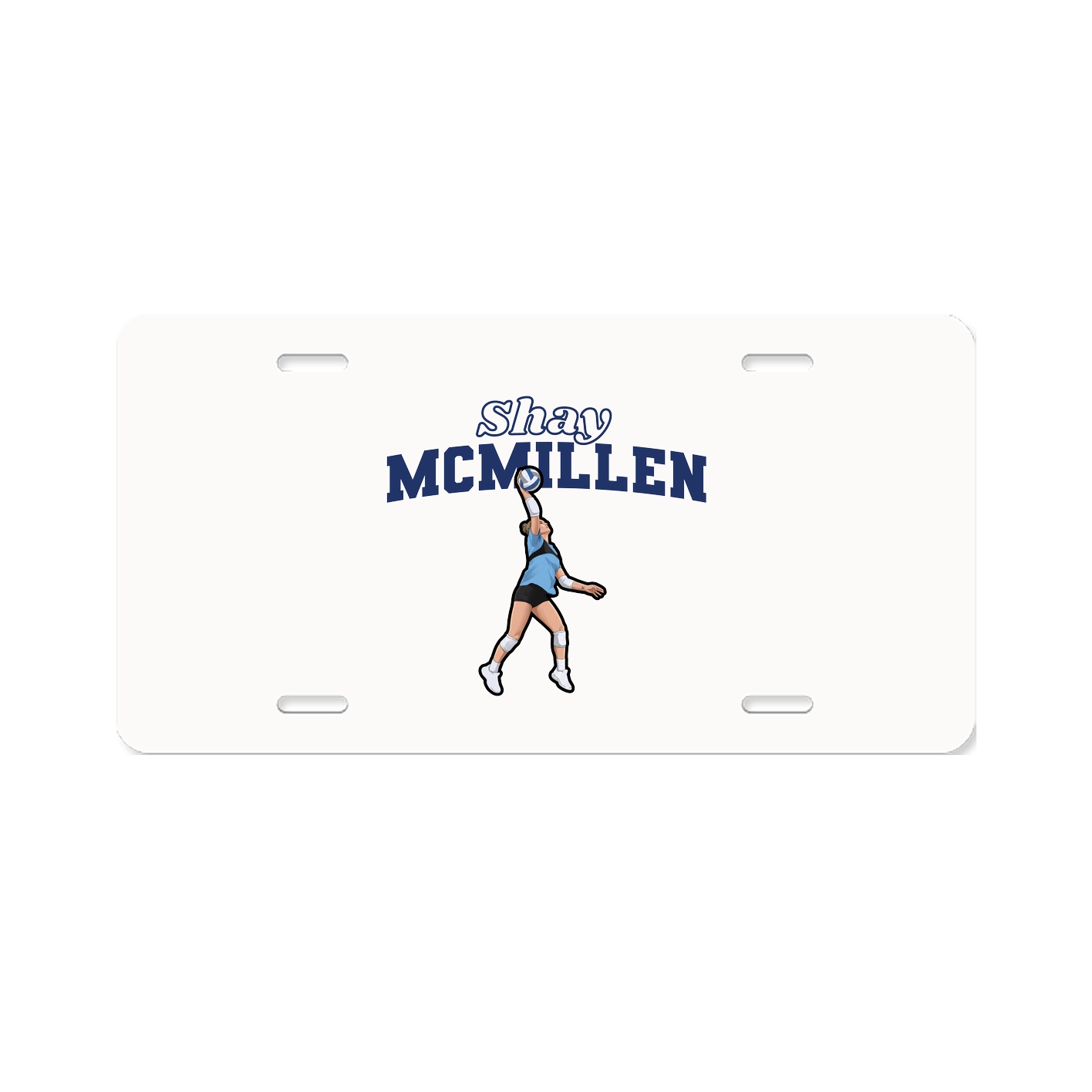 License Plate — Name Arch in Classic