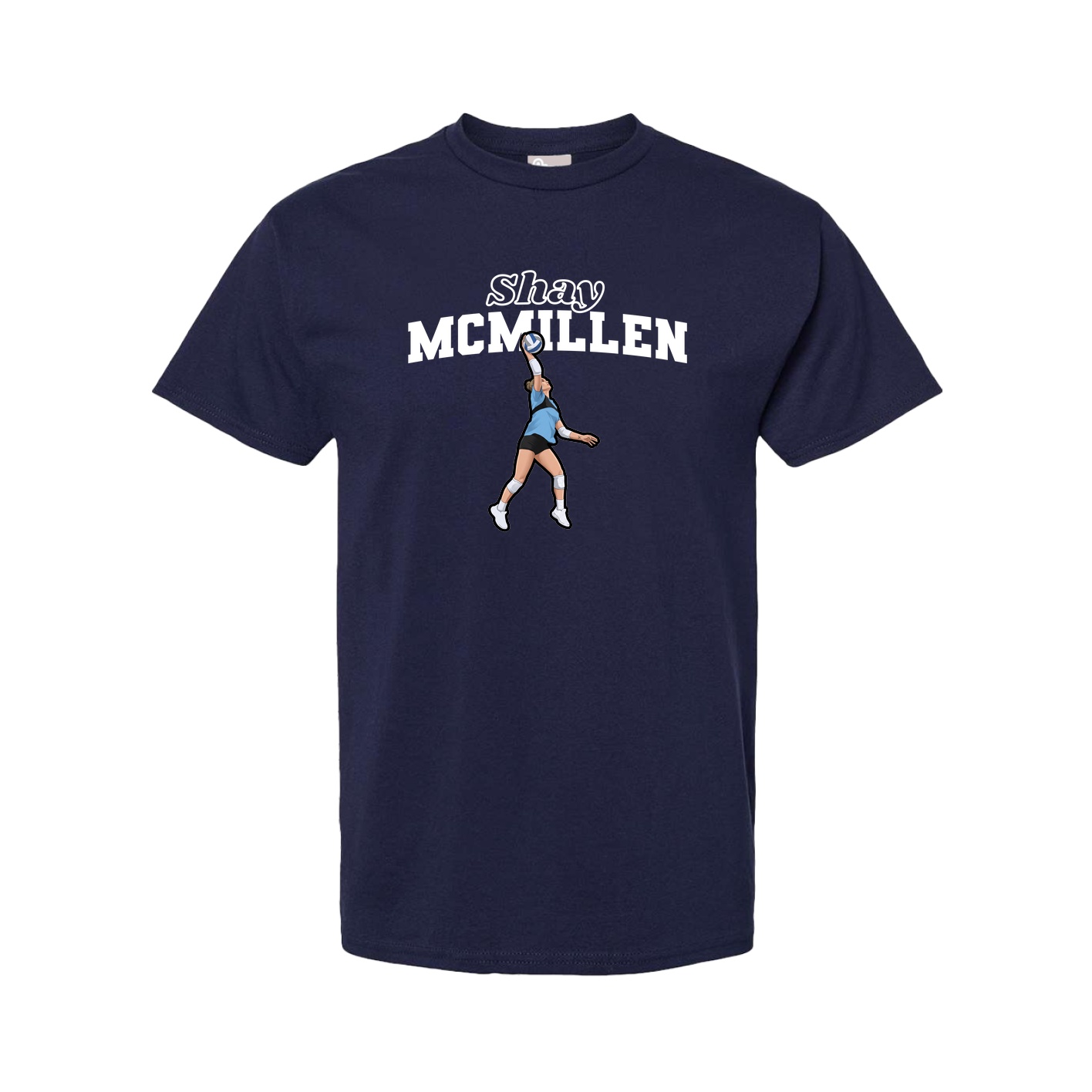 Youth Tee — Name Arch in Navy