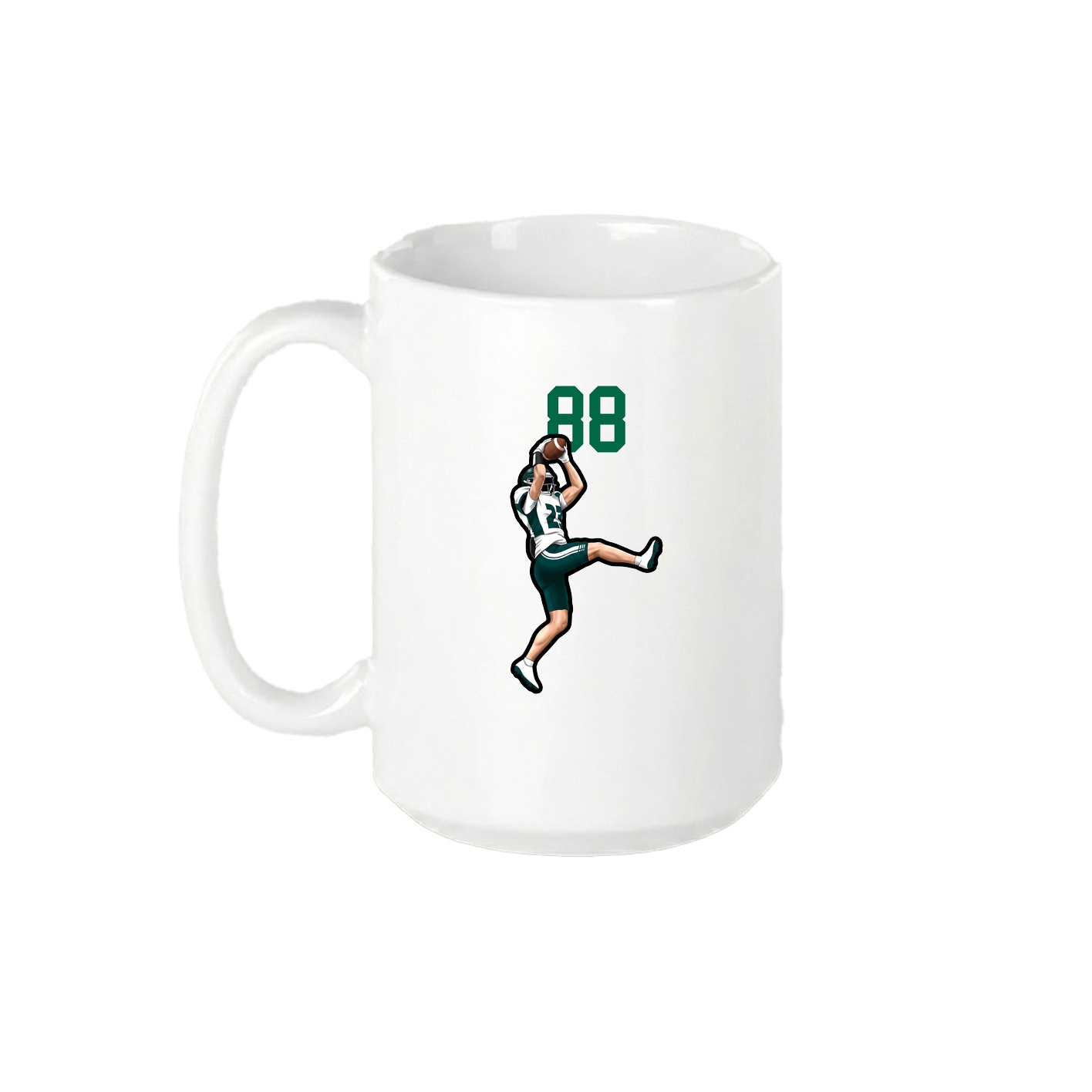 15oz Coffee Mug — Number Top in White