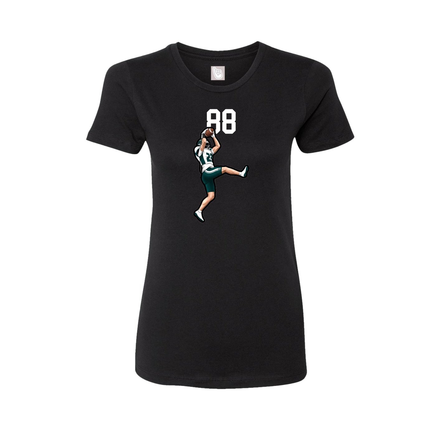 Womens Tee — Number Top in Black