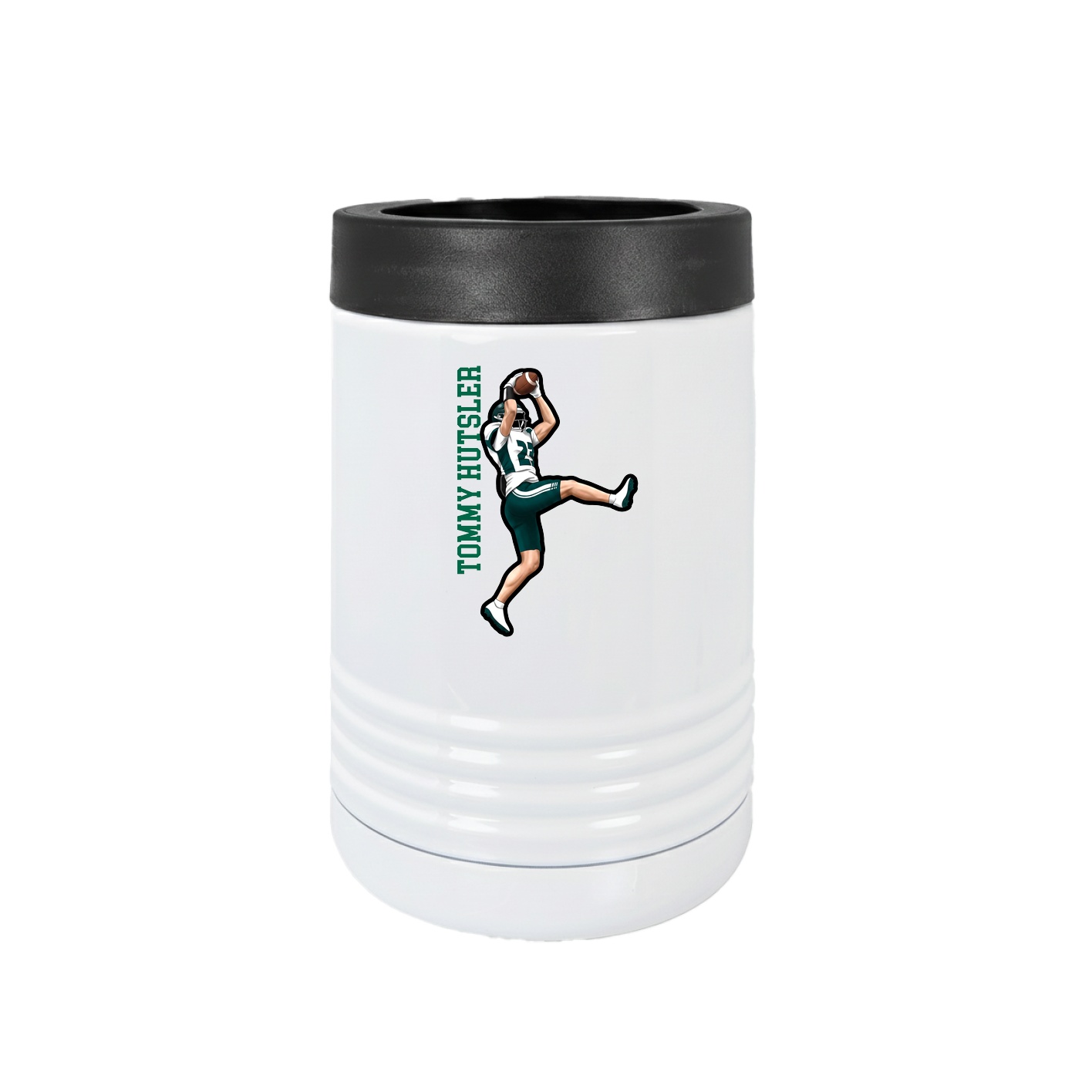 Beverage Holder — Name Vertical in White
