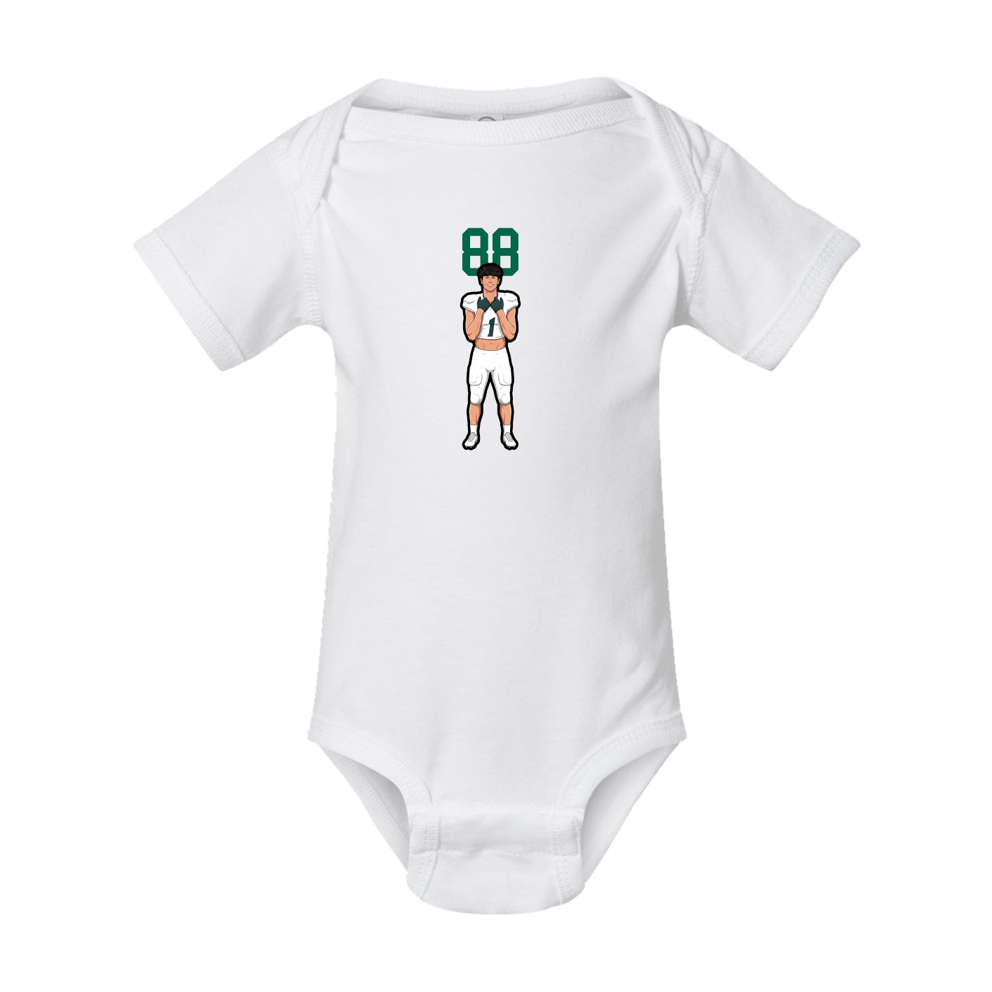 Baby Onesie — Number Top in White