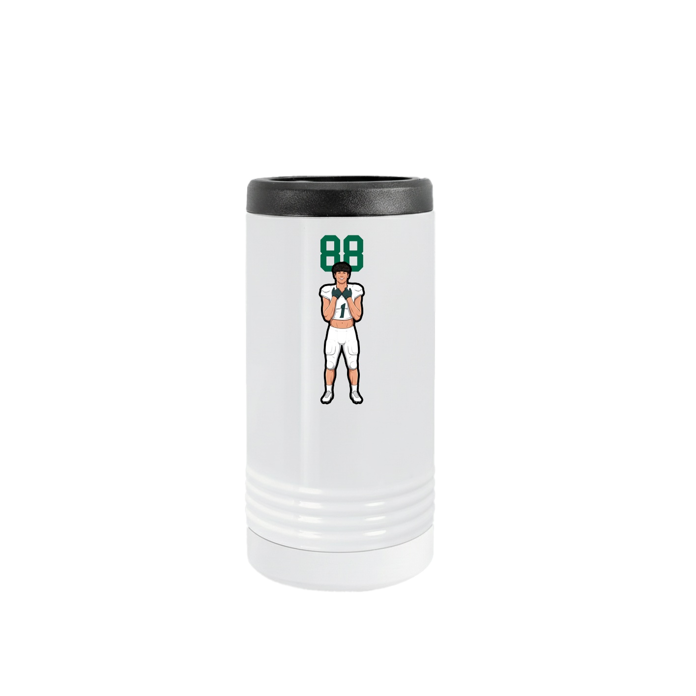 Slim Beverage Holder — Number Top in White
