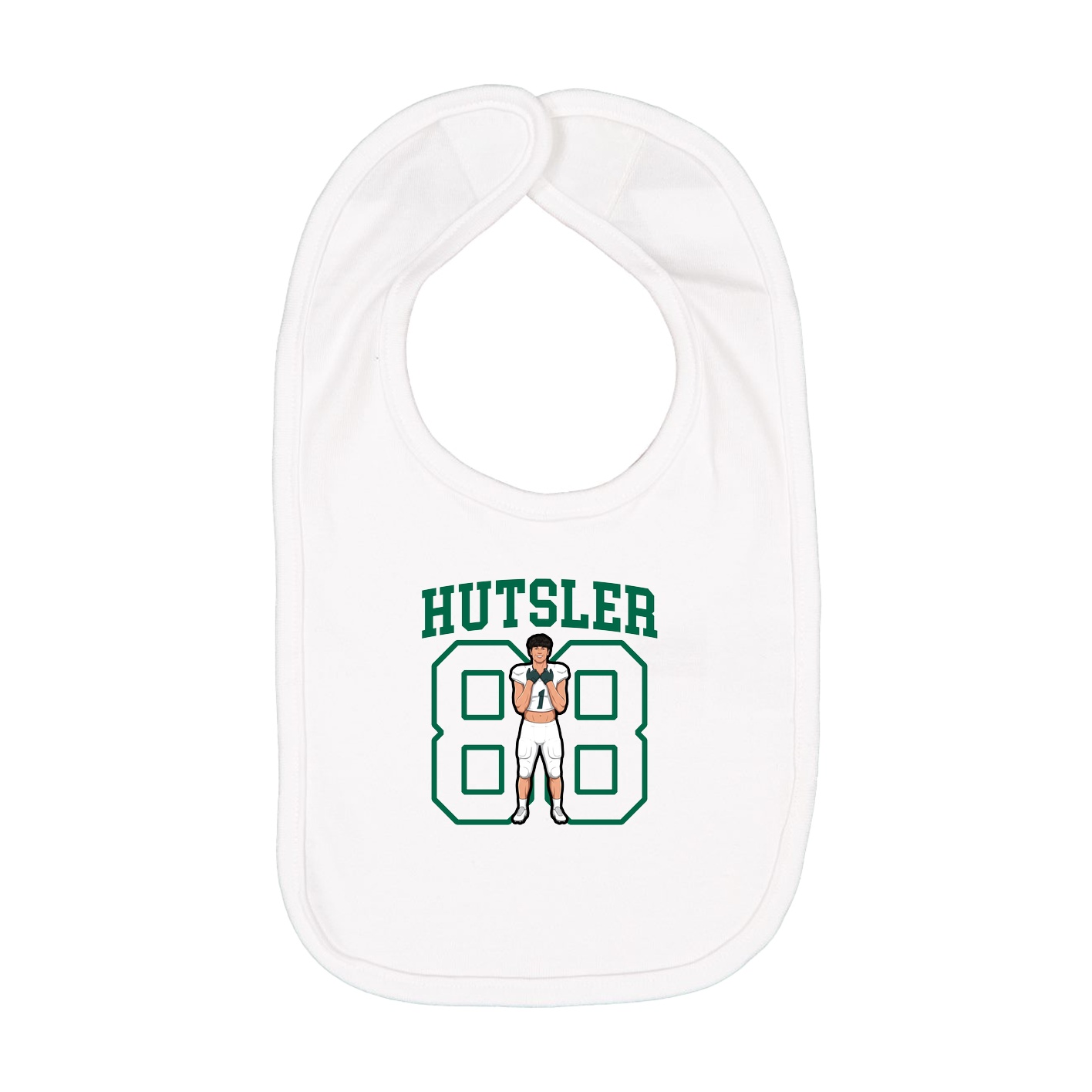 Infant Bib — Shirsey in White