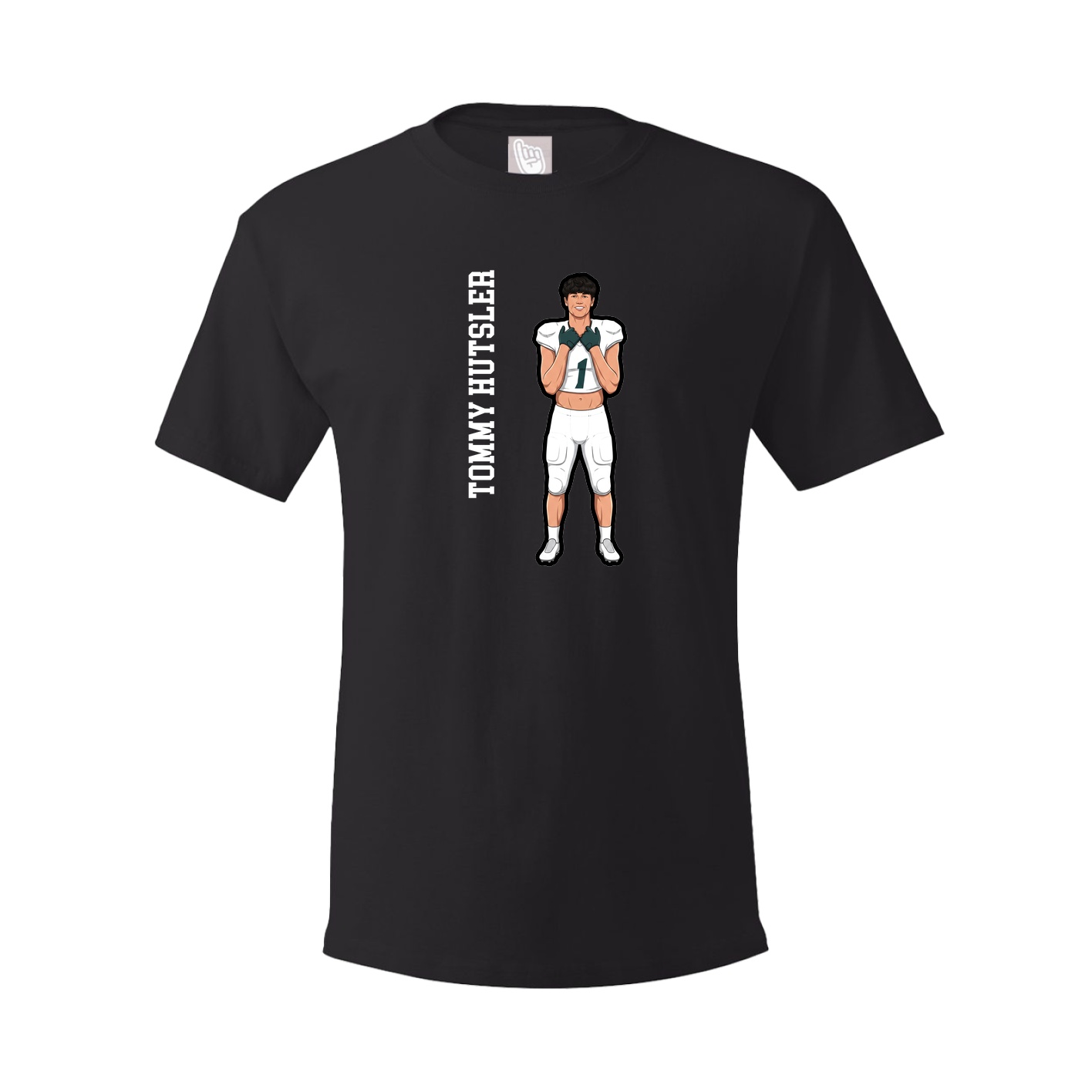 Youth Tee — Name Vertical in Black