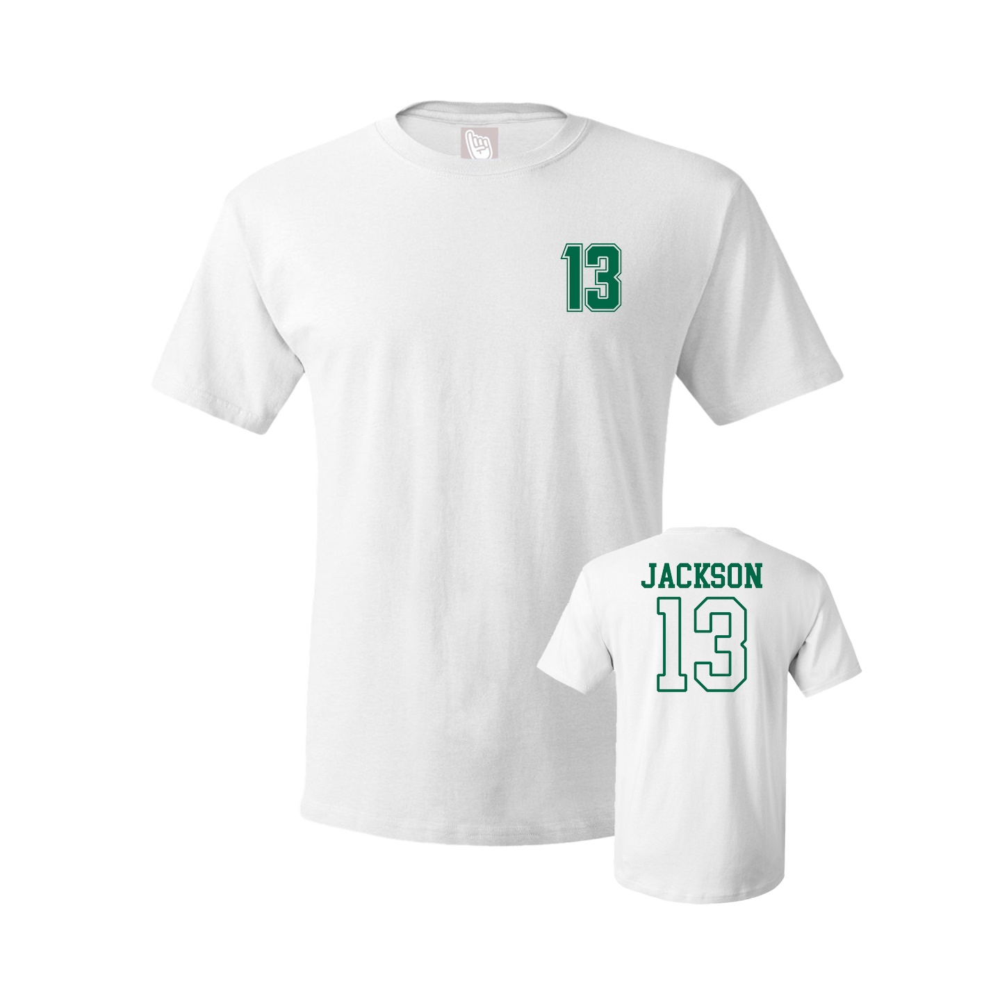 Youth Tee — Chest Back in White