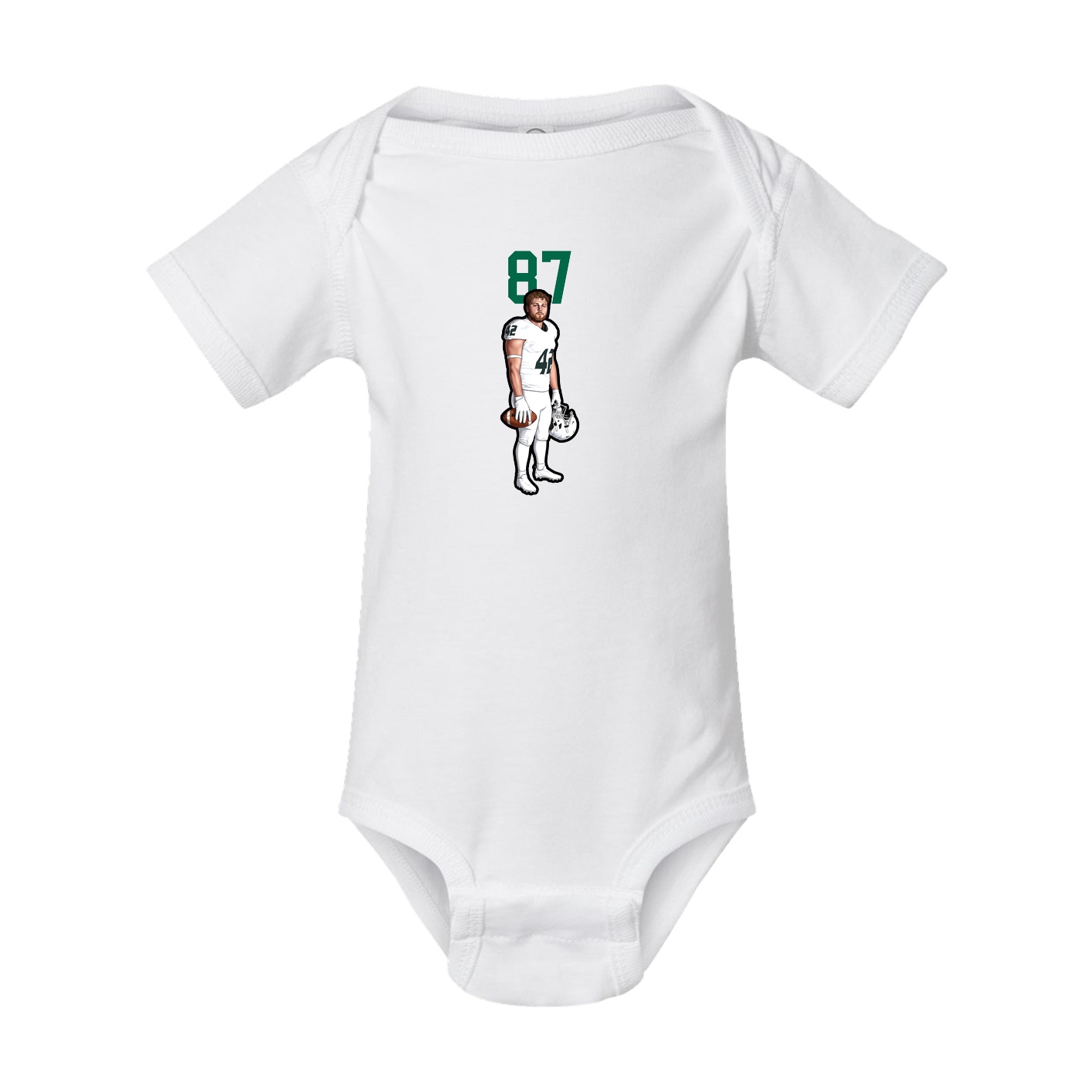 Baby Onesie — Number Top in White