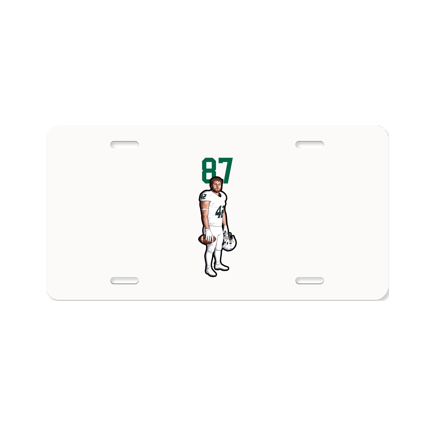 License Plate — Number Top in Classic