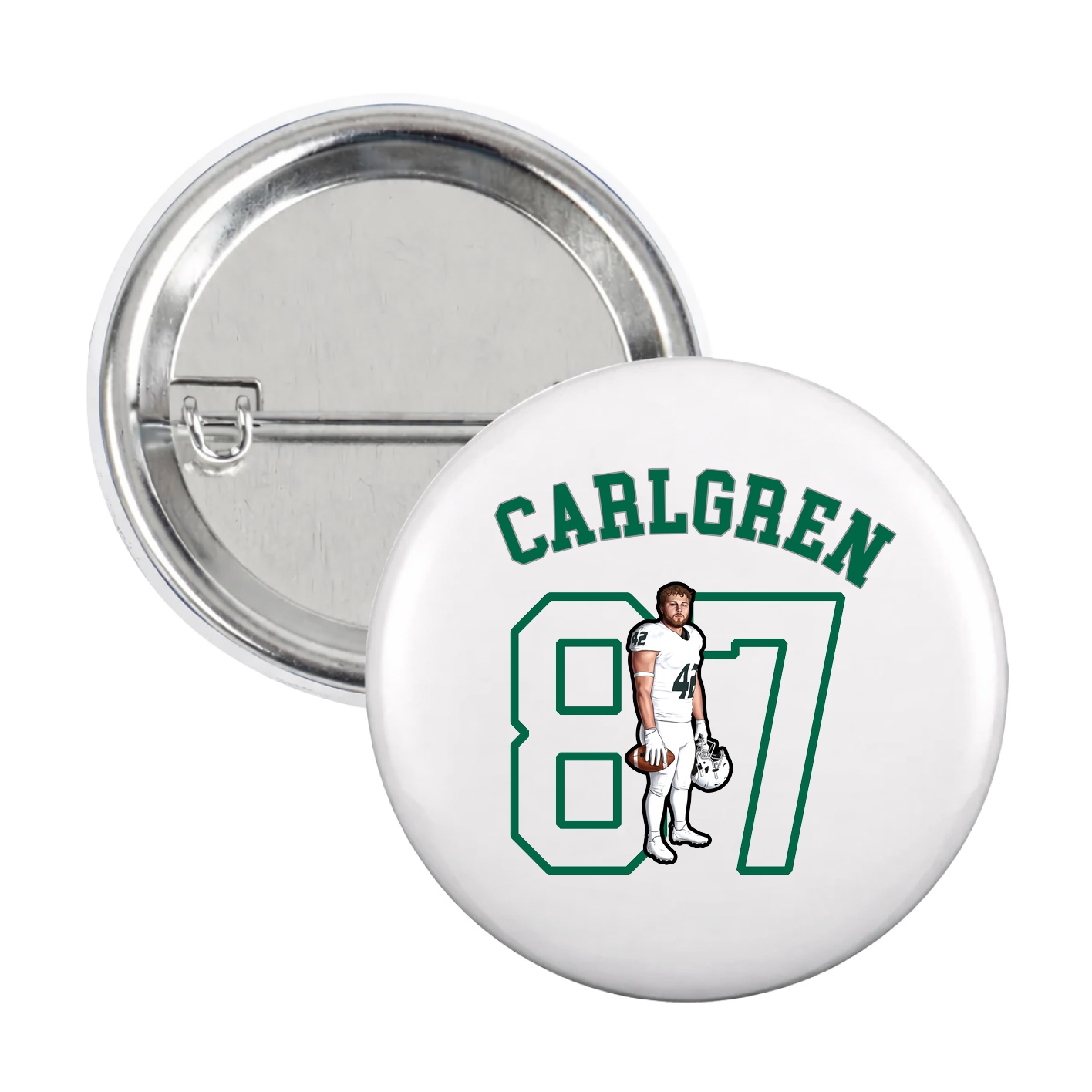 Game Day Button — Shirsey Arch in White