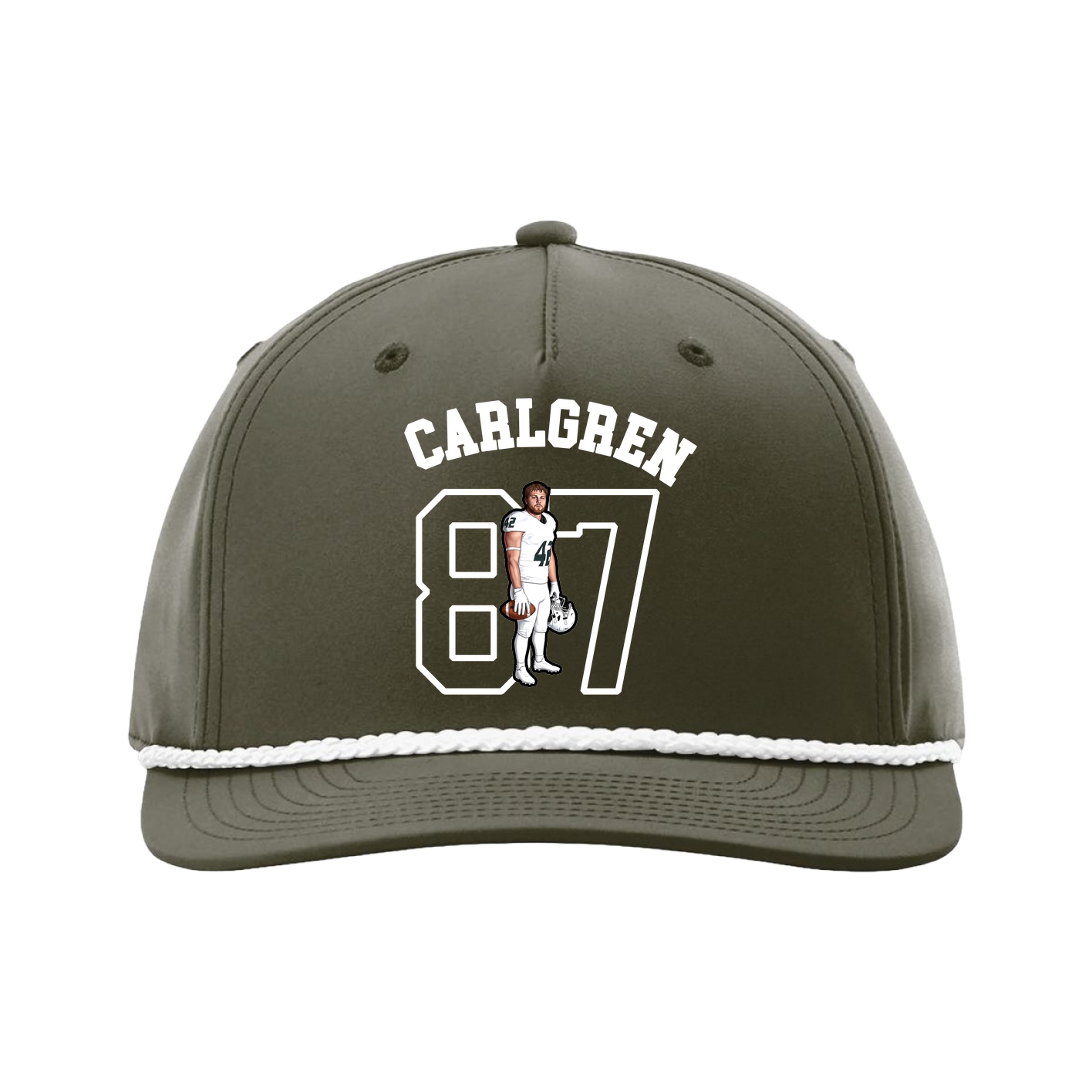 Five-Panel Classic Rope Cap — Shirsey Arch in Green