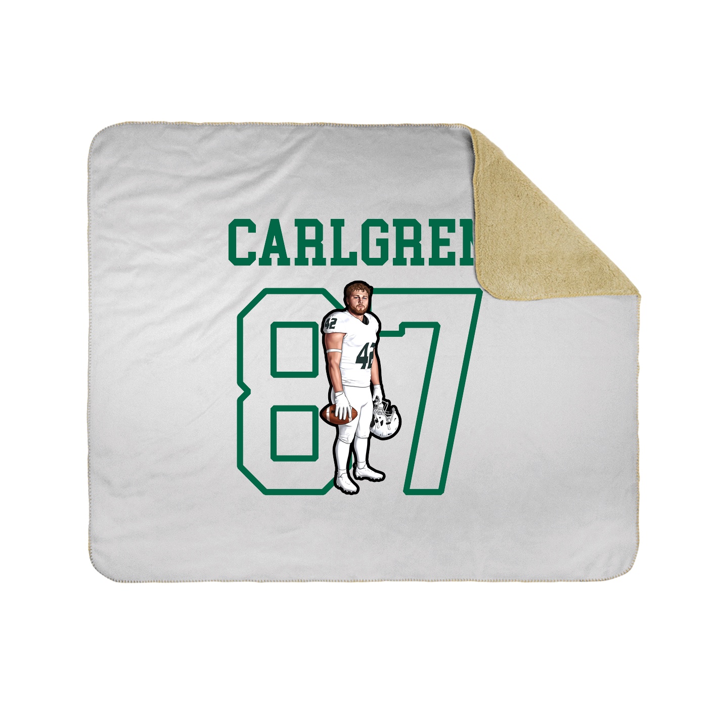 Throw Blanket — Shirsey in White