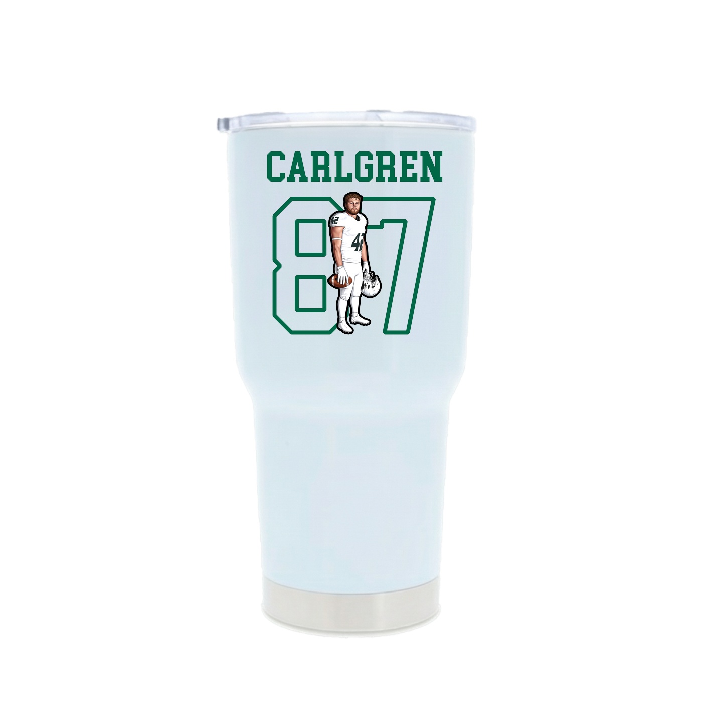 30oz Stainless Steel Tumbler — Shirsey in White