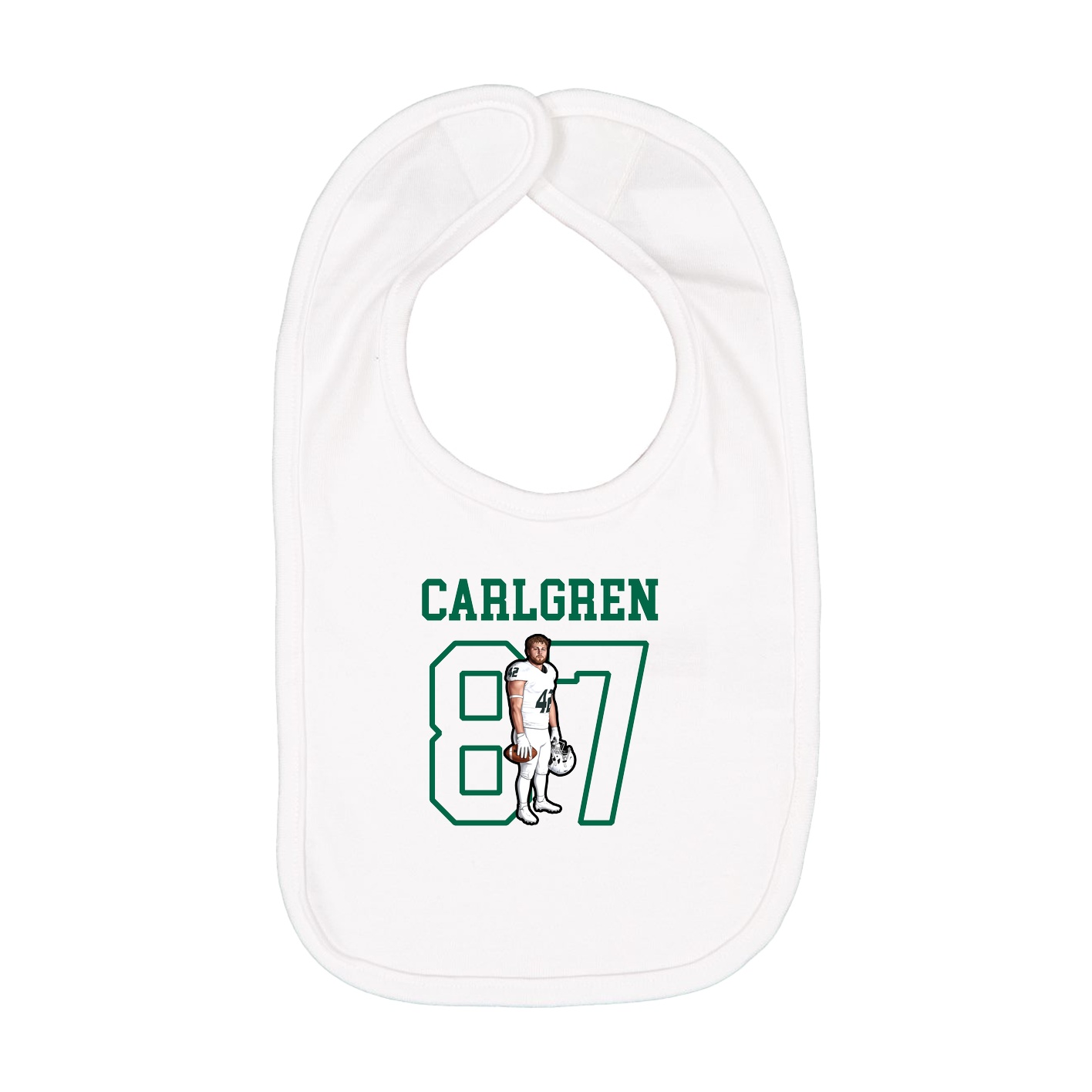 Infant Bib — Shirsey in White