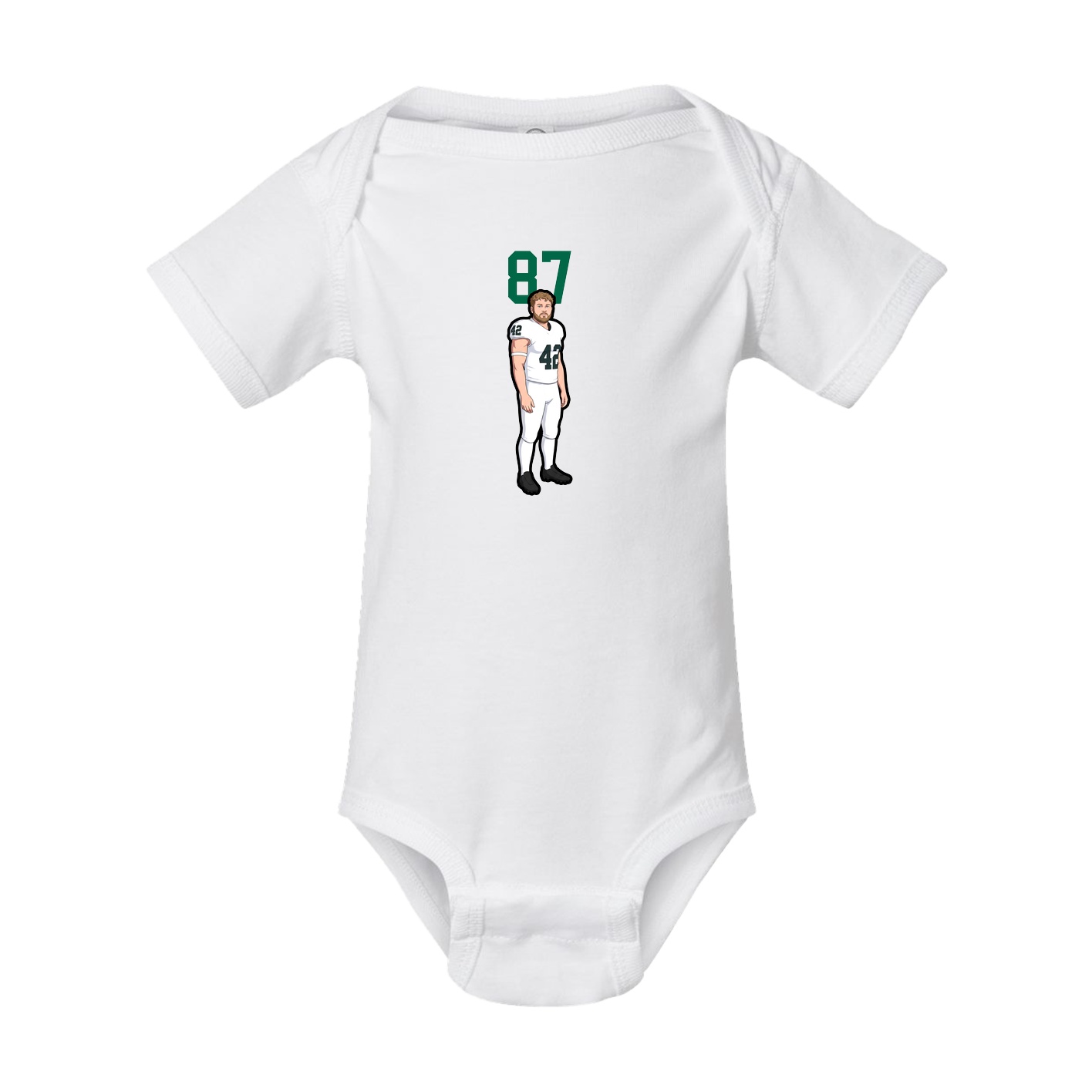 Baby Onesie — Number Top in White