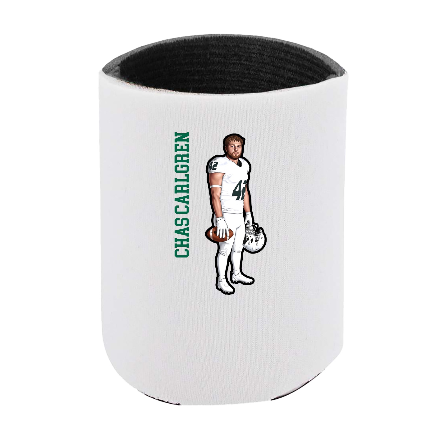 Can Holder — Name Vertical in White