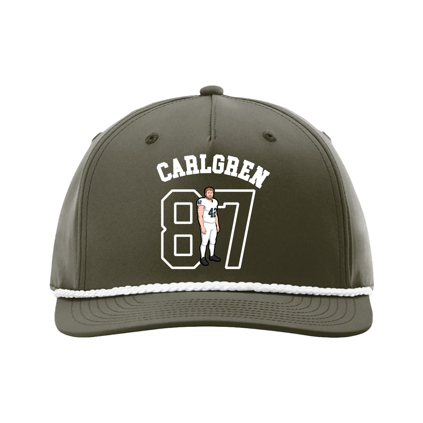 Five-Panel Classic Rope Cap — Shirsey Arch in Green