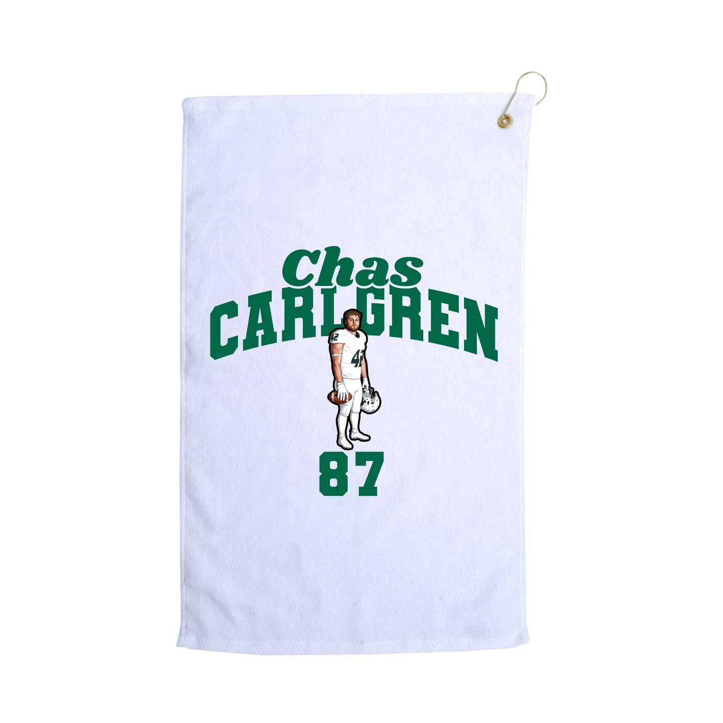 Golf Towel — Signature Arch in White