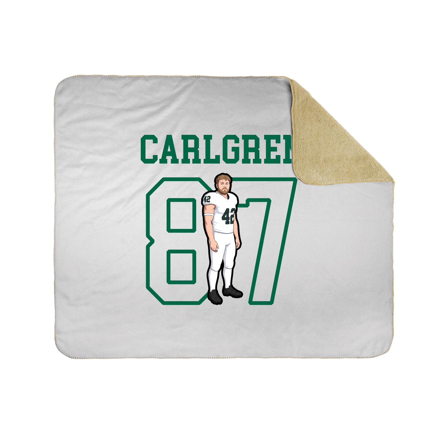 Throw Blanket — Shirsey in White