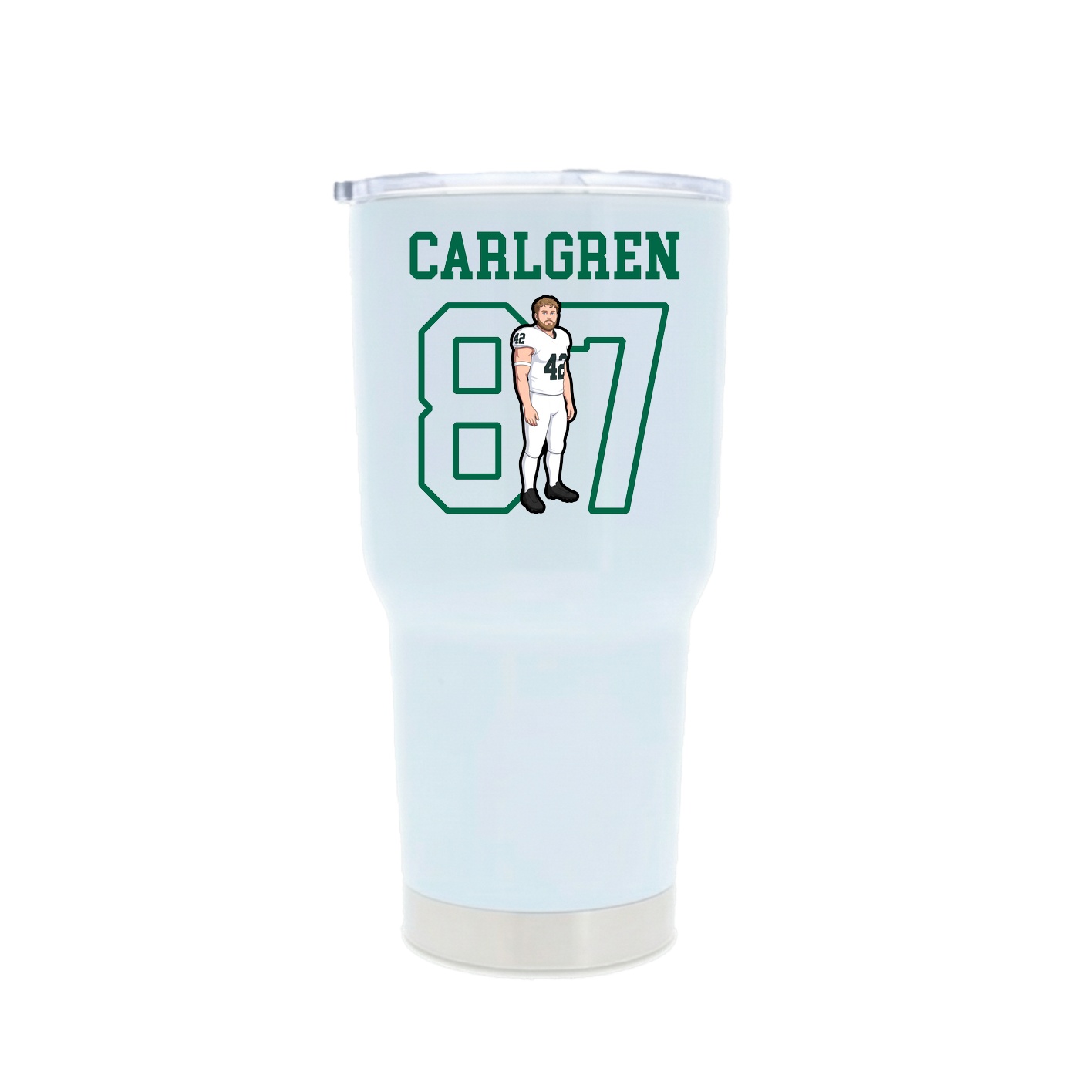 30oz Stainless Steel Tumbler — Shirsey in White