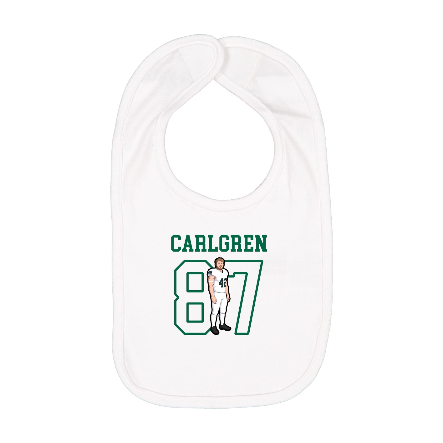 Infant Bib — Shirsey in White