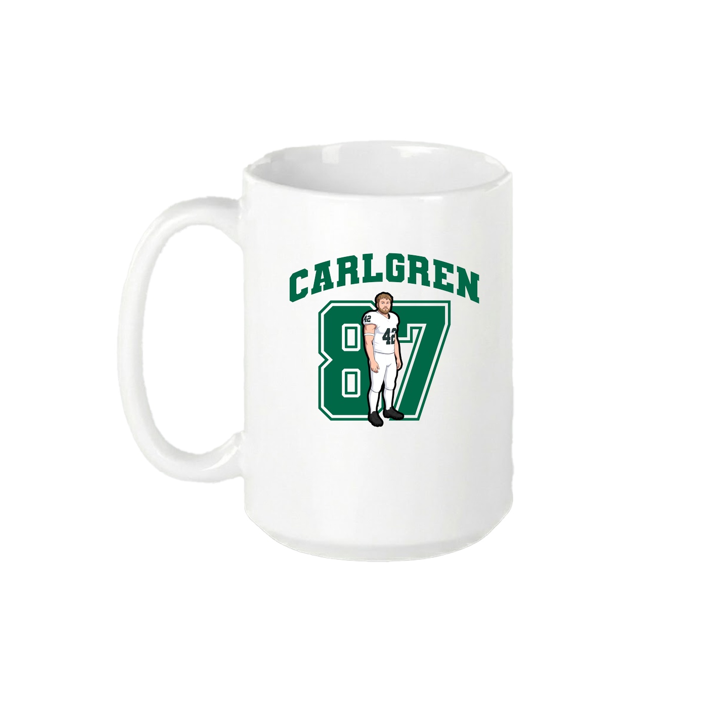 15oz Coffee Mug — Number in White