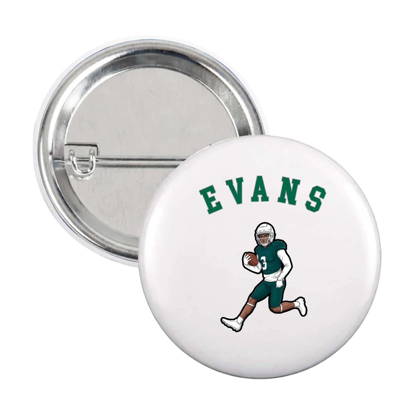 Game Day Button — Shirsey Arch in White