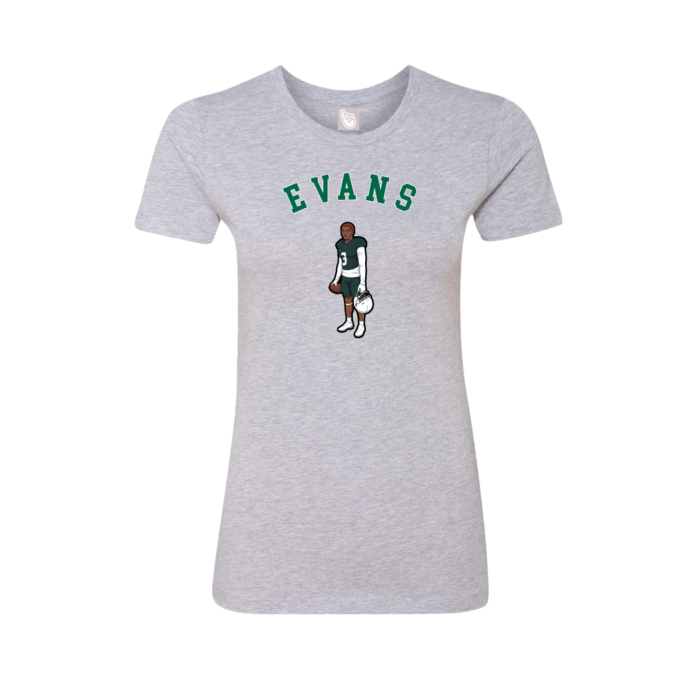 Fitted Women's Tee — Shirsey Arch in Grey