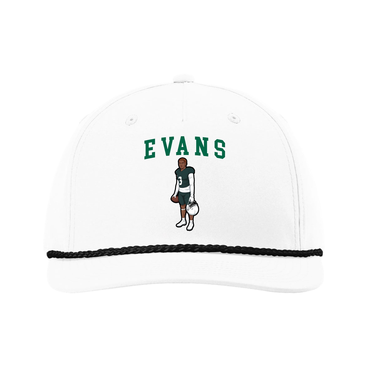 Five-Panel Classic Rope Cap — Shirsey in White