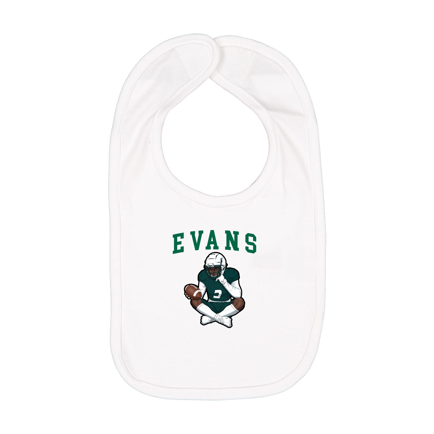 Infant Bib — Shirsey in White