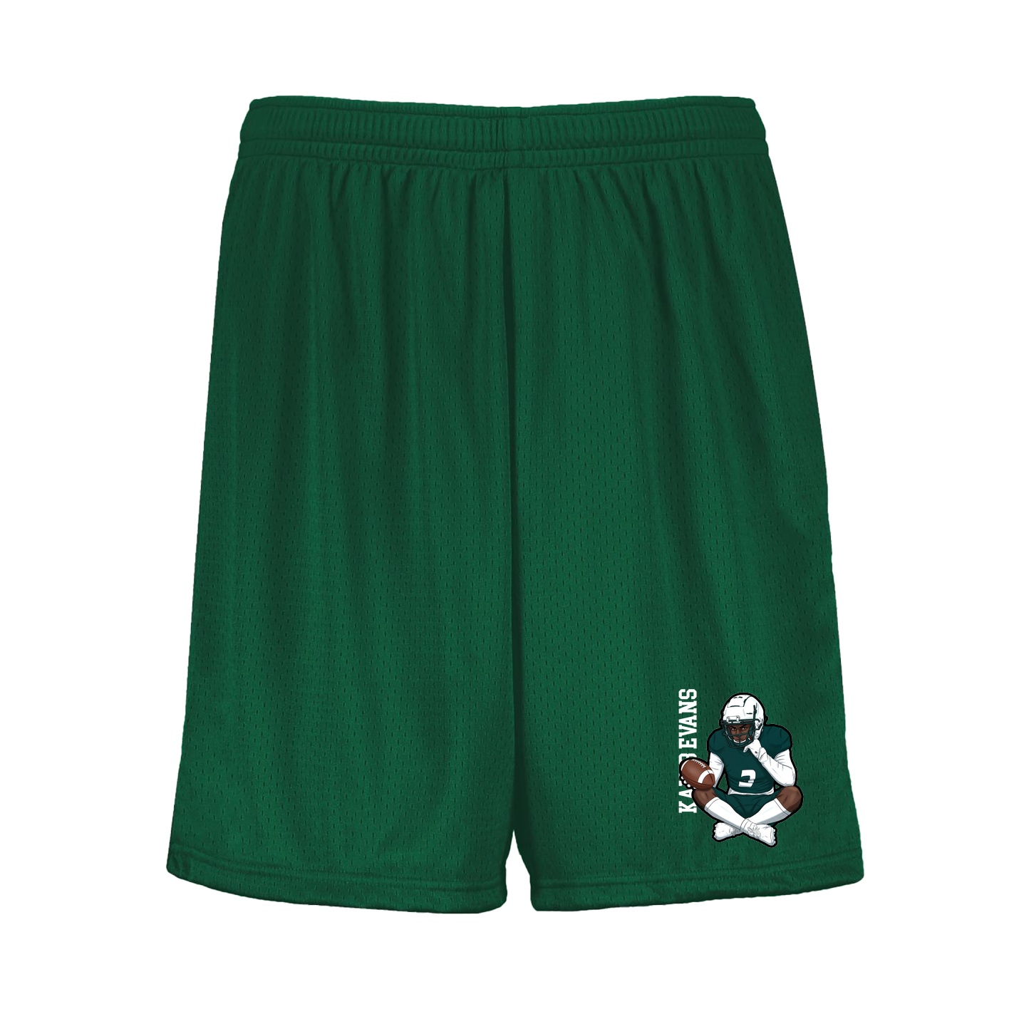 Shorts — Name Vertical in Green