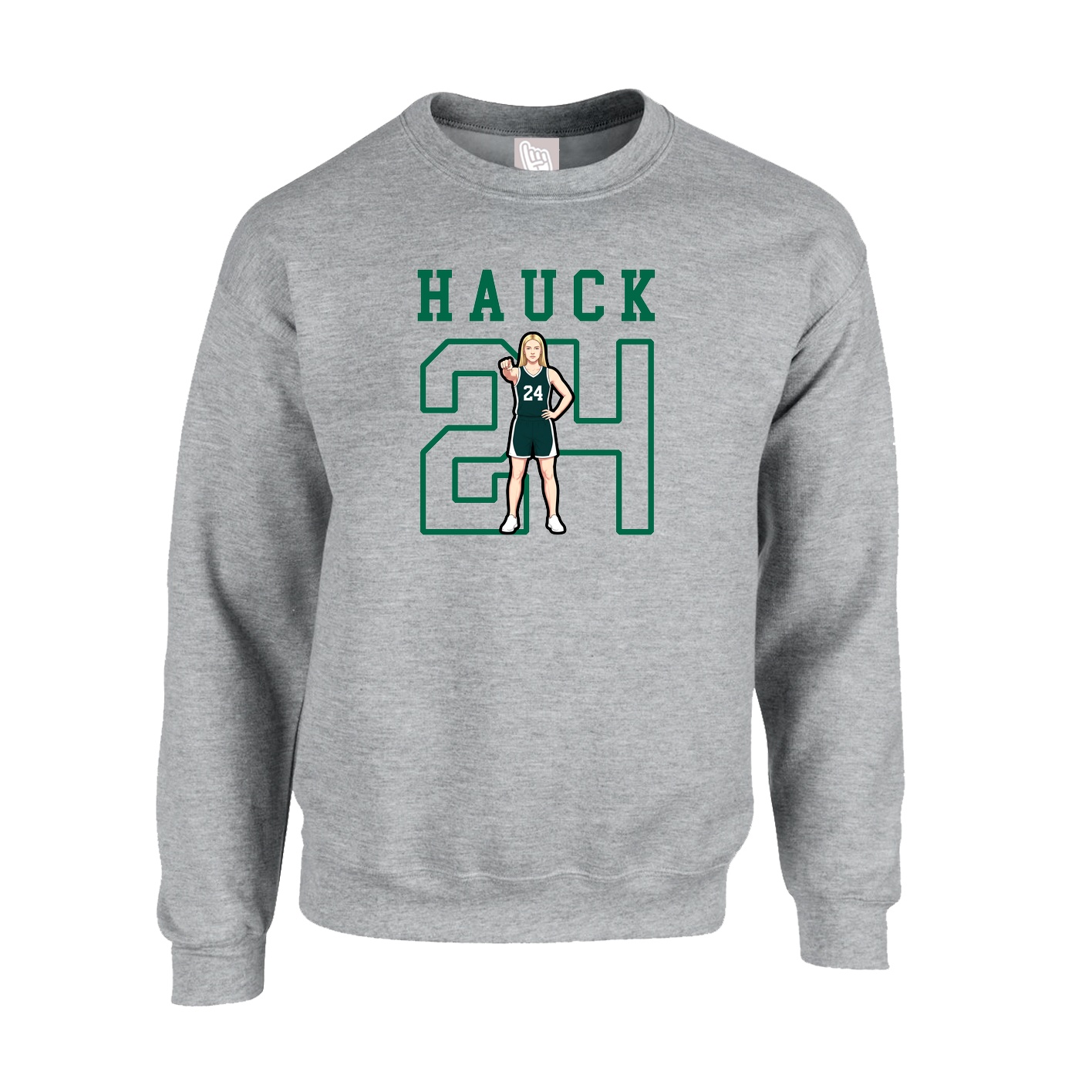 Fleece Crew — Shirsey in Grey