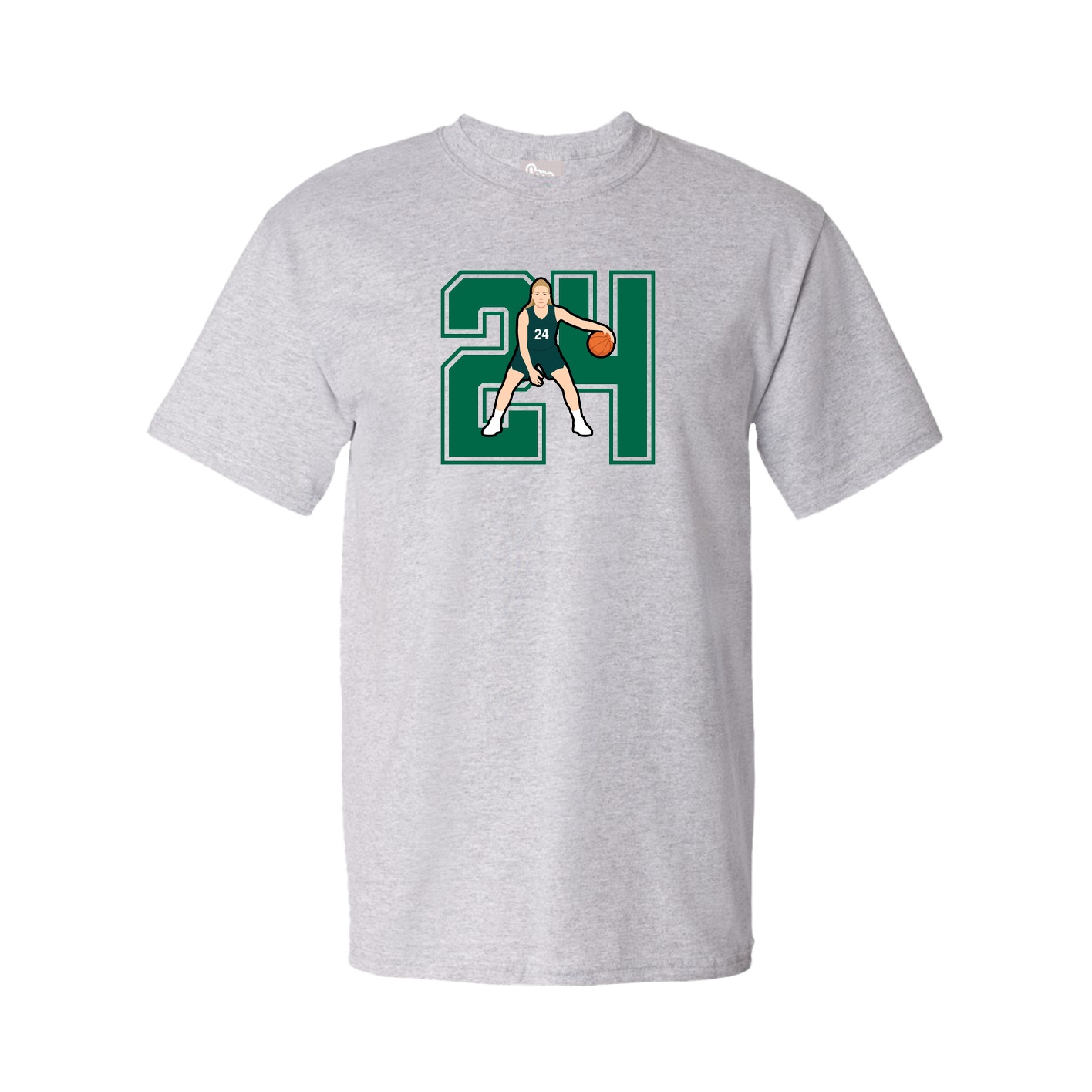 Youth Tee — Number in Grey