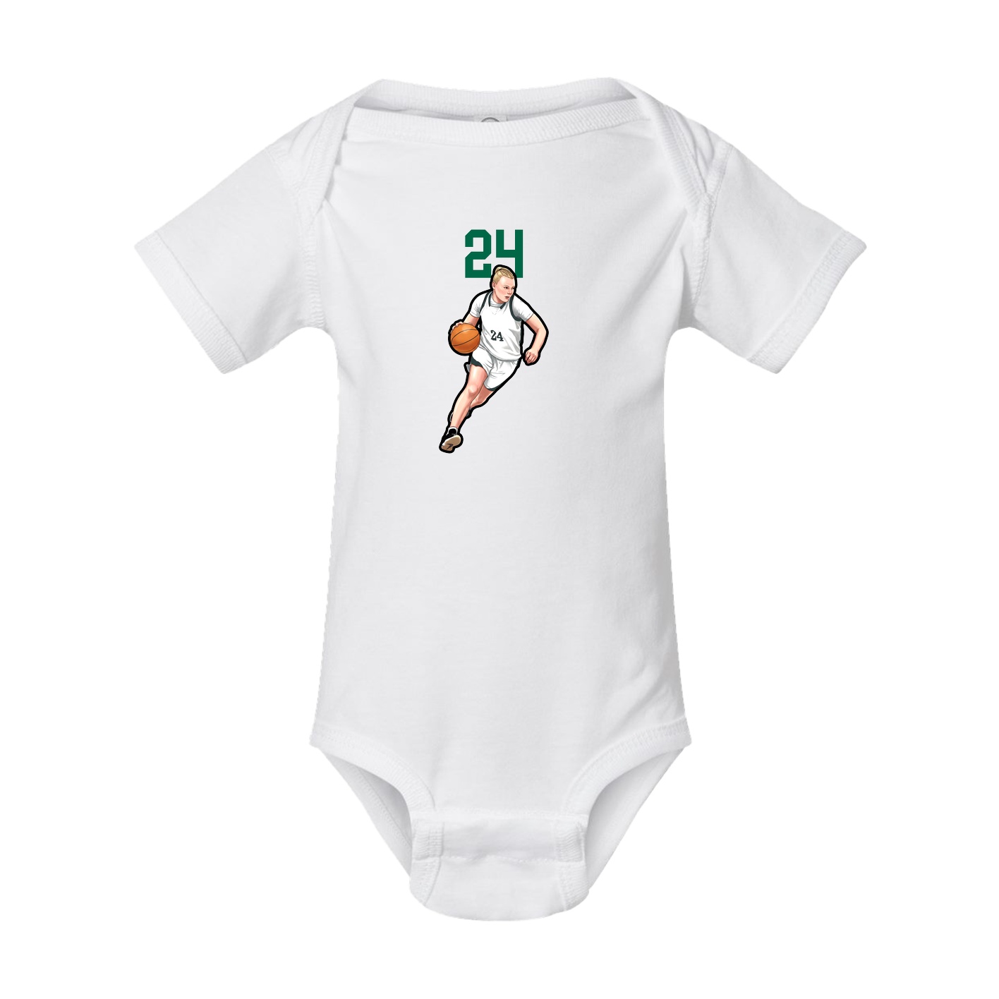 Baby Onesie — Number Top in White