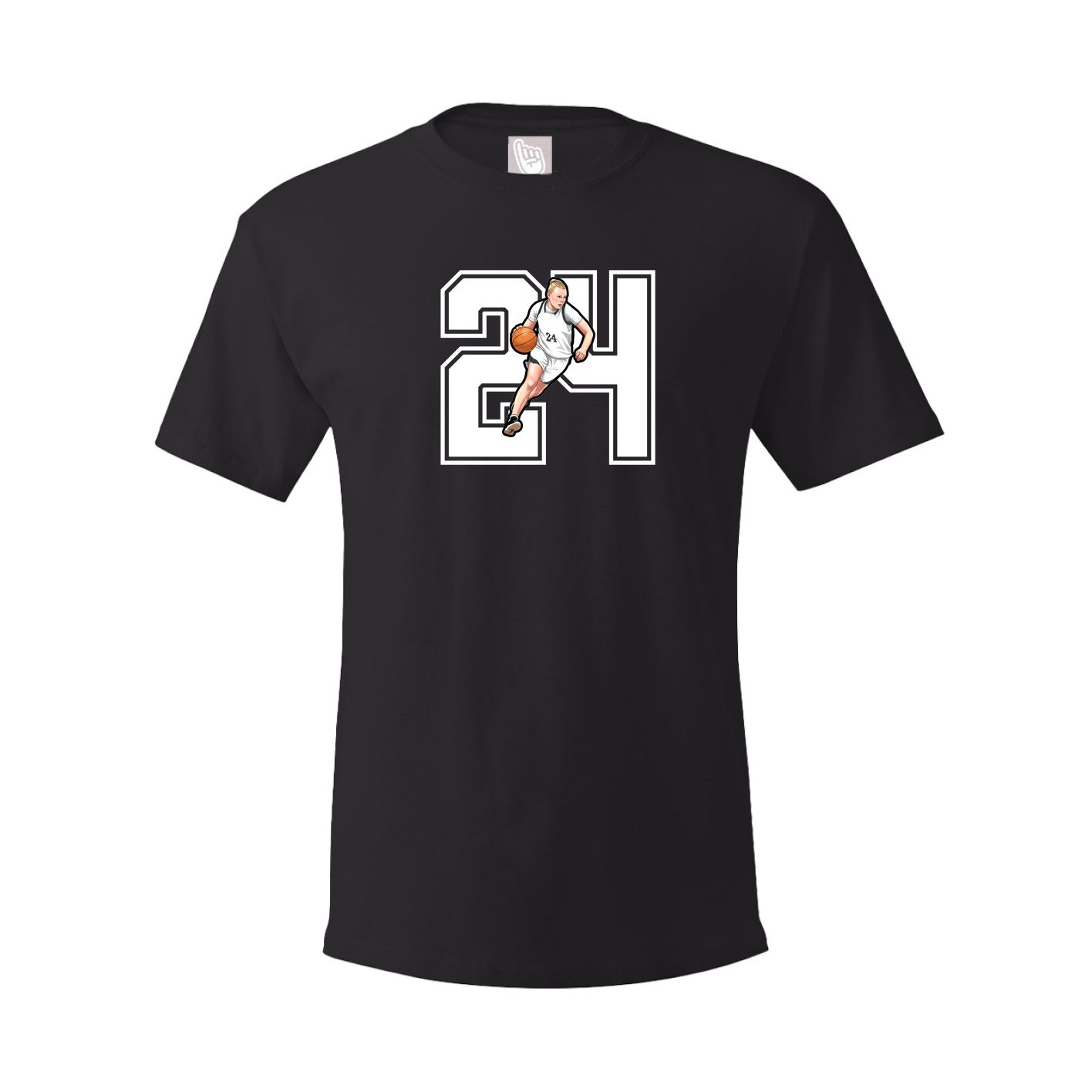 Youth Tee — Number in Black