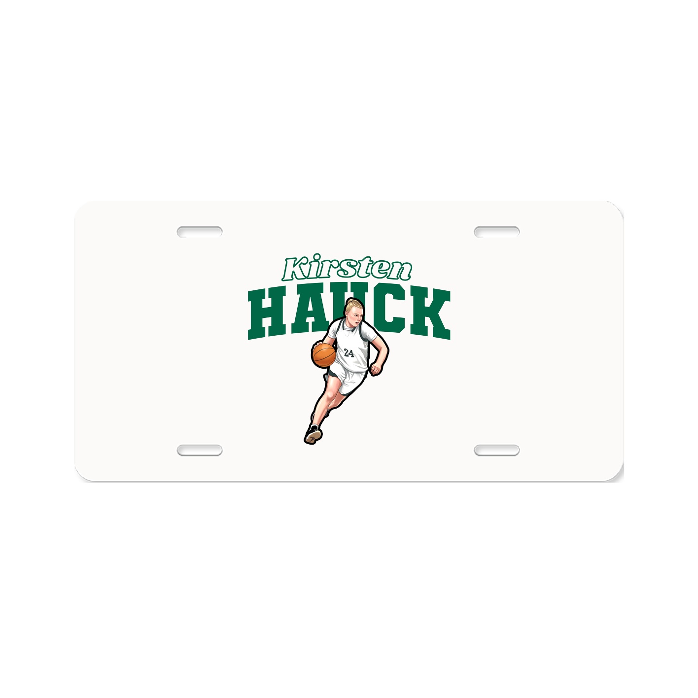 License Plate — Name Arch in Classic