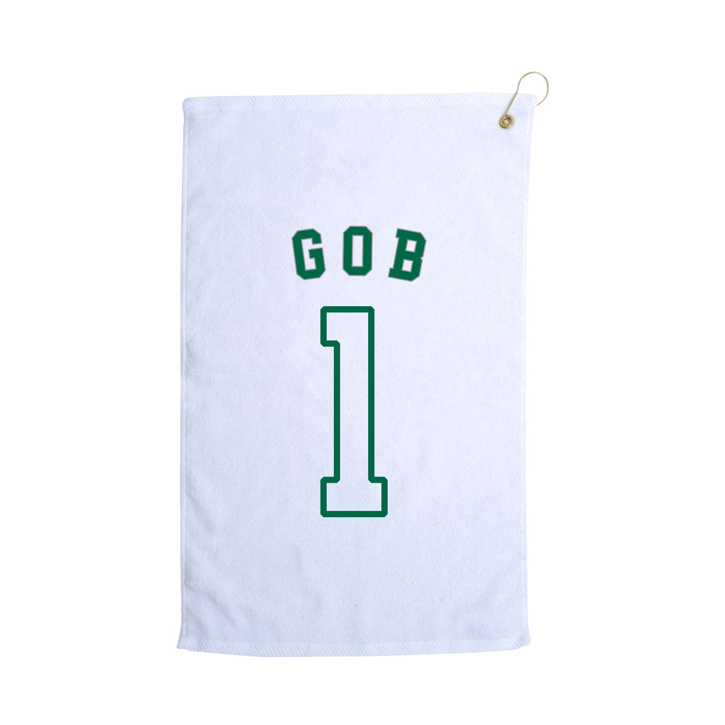 Golf Towel — Shirsey Arch in White