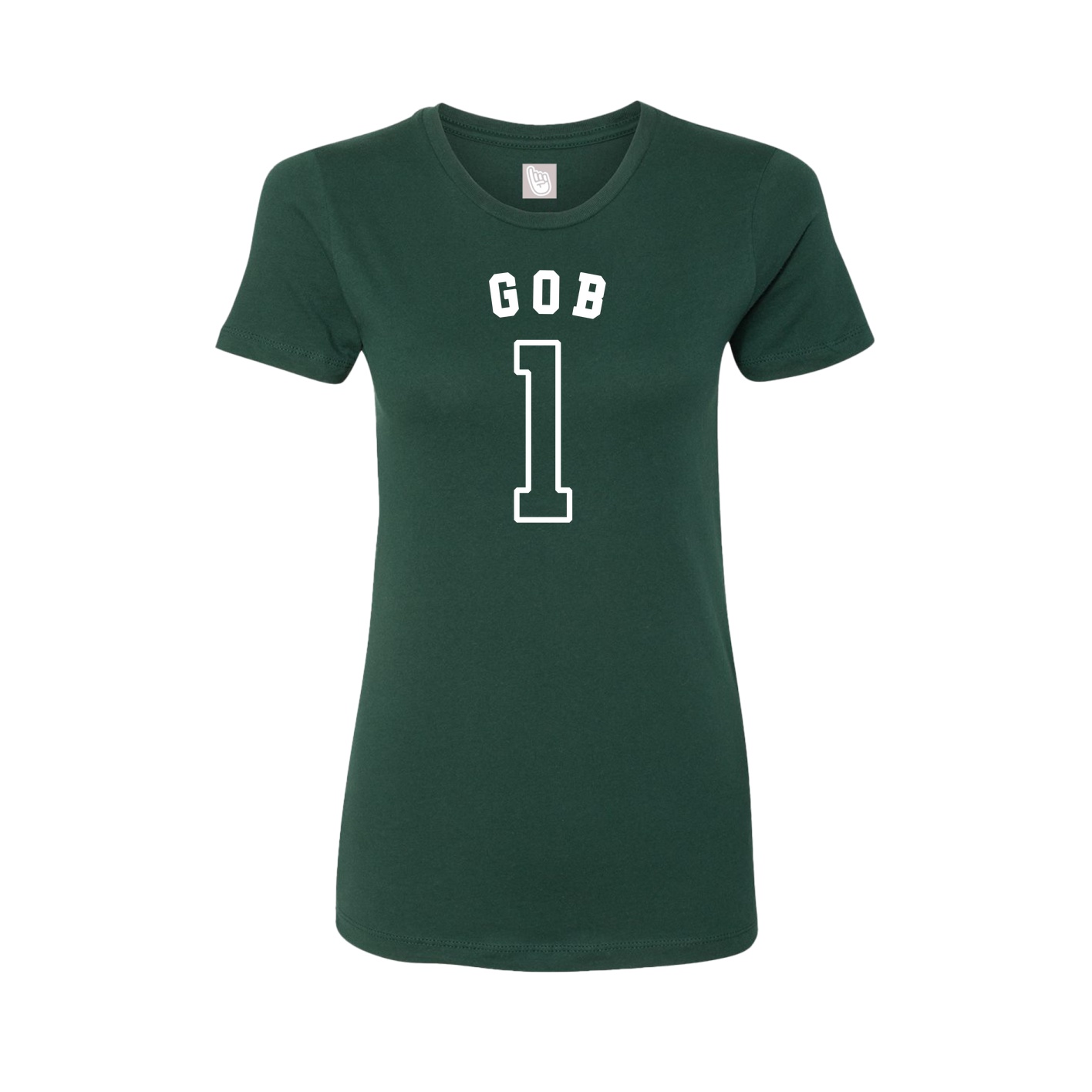 Fitted Women's Tee — Shirsey Arch in Green