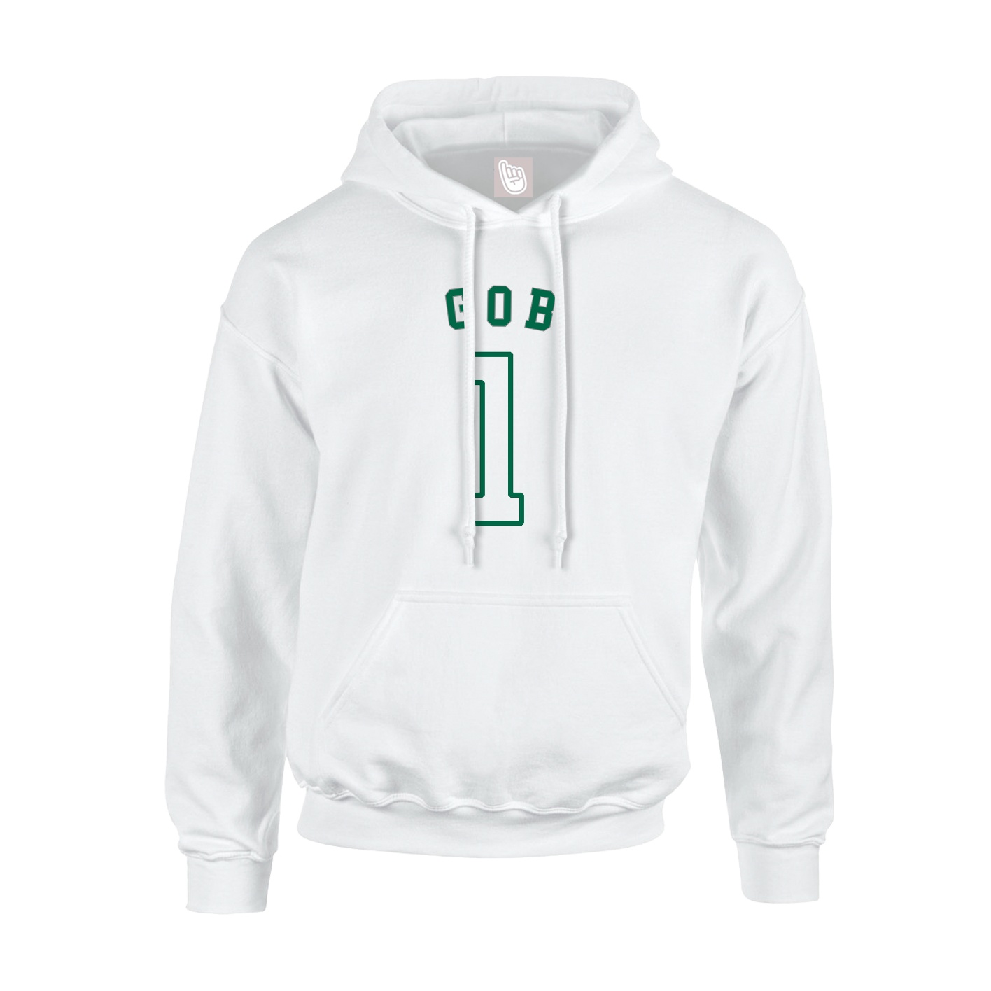Hoodie — Shirsey Arch in White